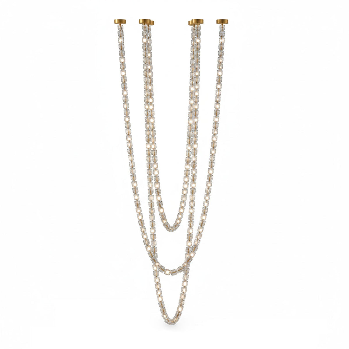 Nexus Gold Crystal Chandelier