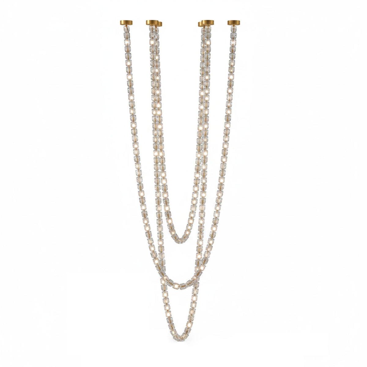 Nexus Gold Crystal Chandelier