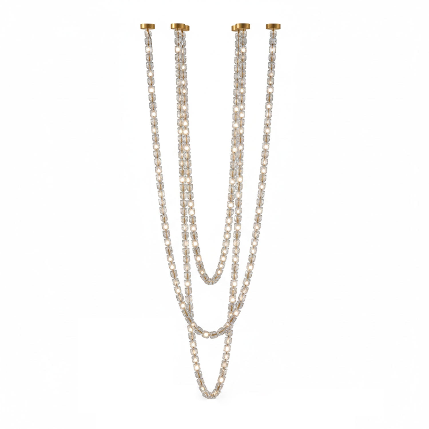 Nexus Gold Crystal Chandelier