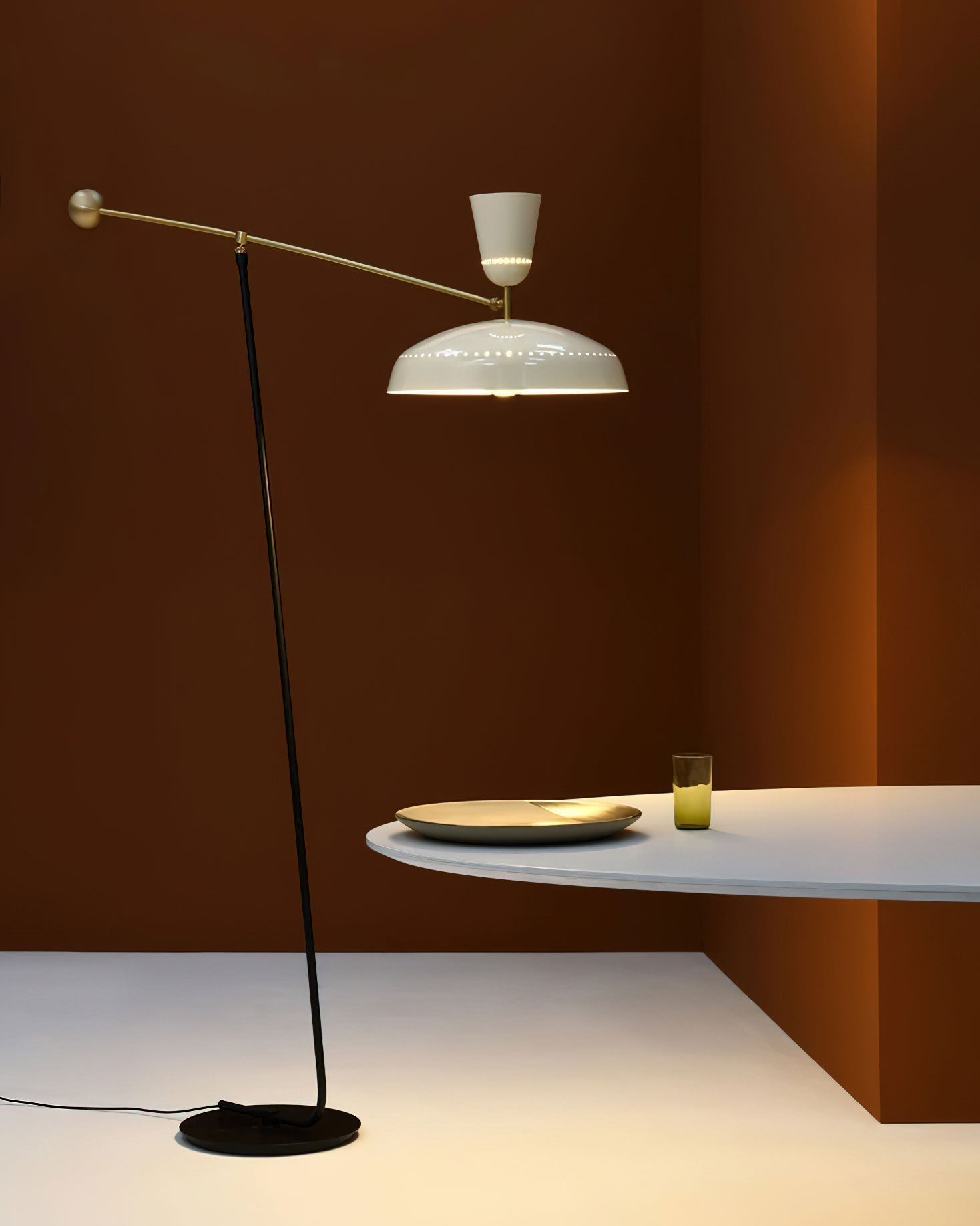 Celeste Minimalism Brass Floor Lamp