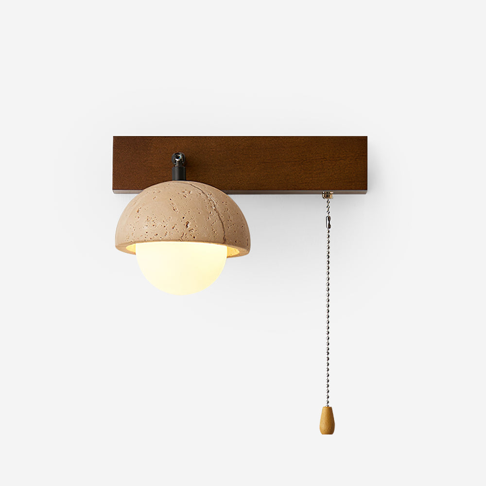 Gevon Travertine Wall Lamp - Neutral Decor
