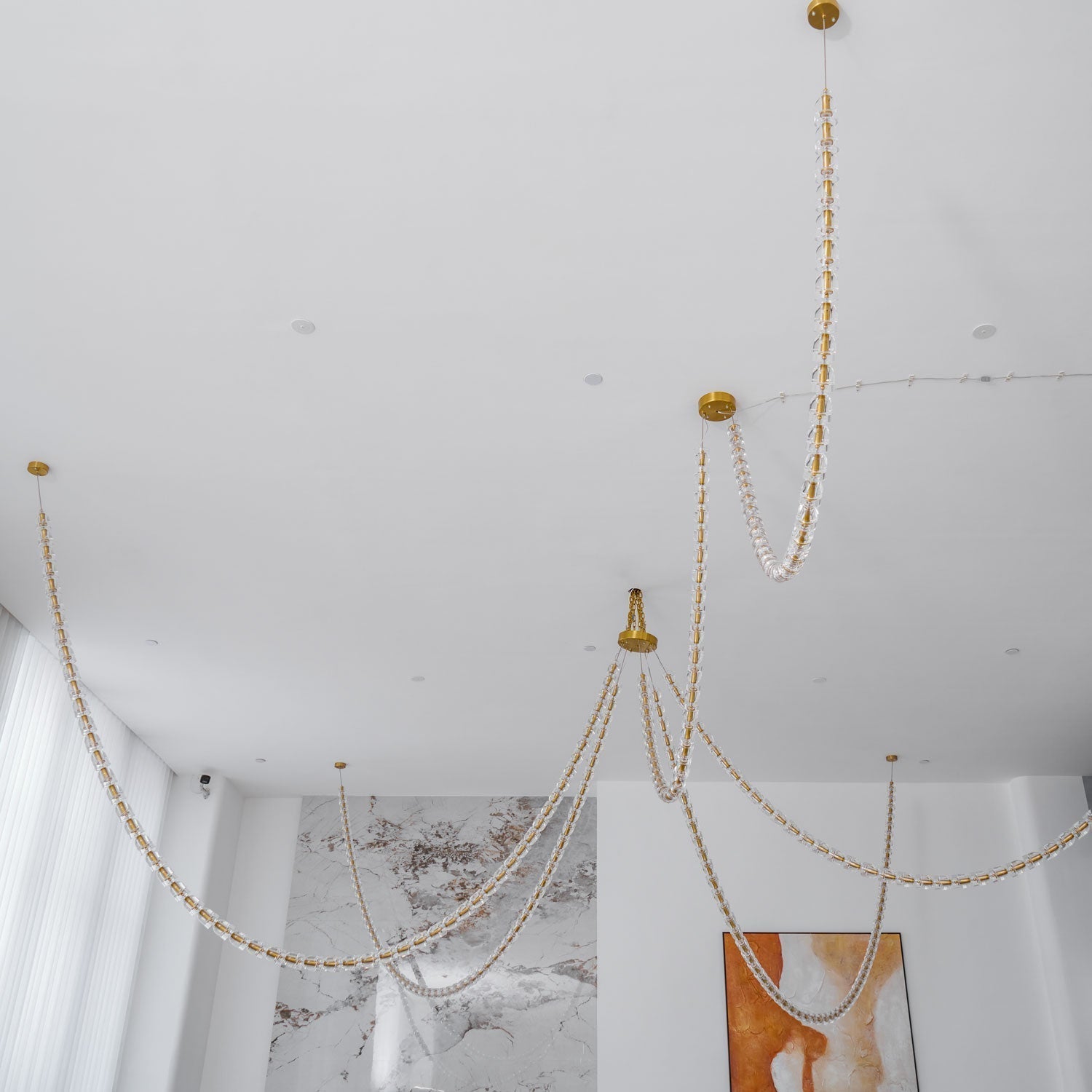 Nexus Gold Crystal Chandelier