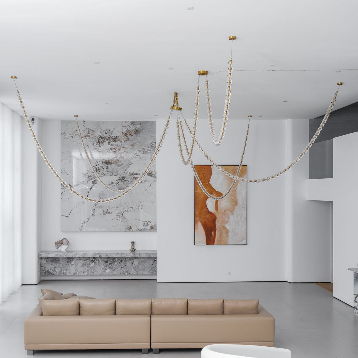 Nexus Gold Crystal Chandelier