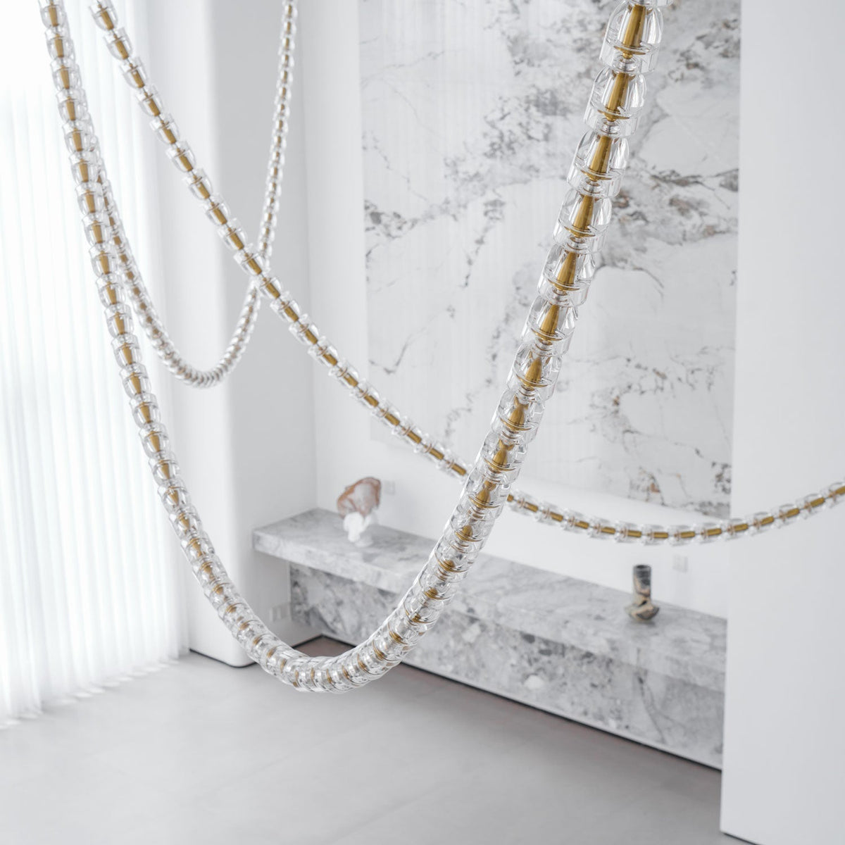 Nexus Gold Crystal Chandelier
