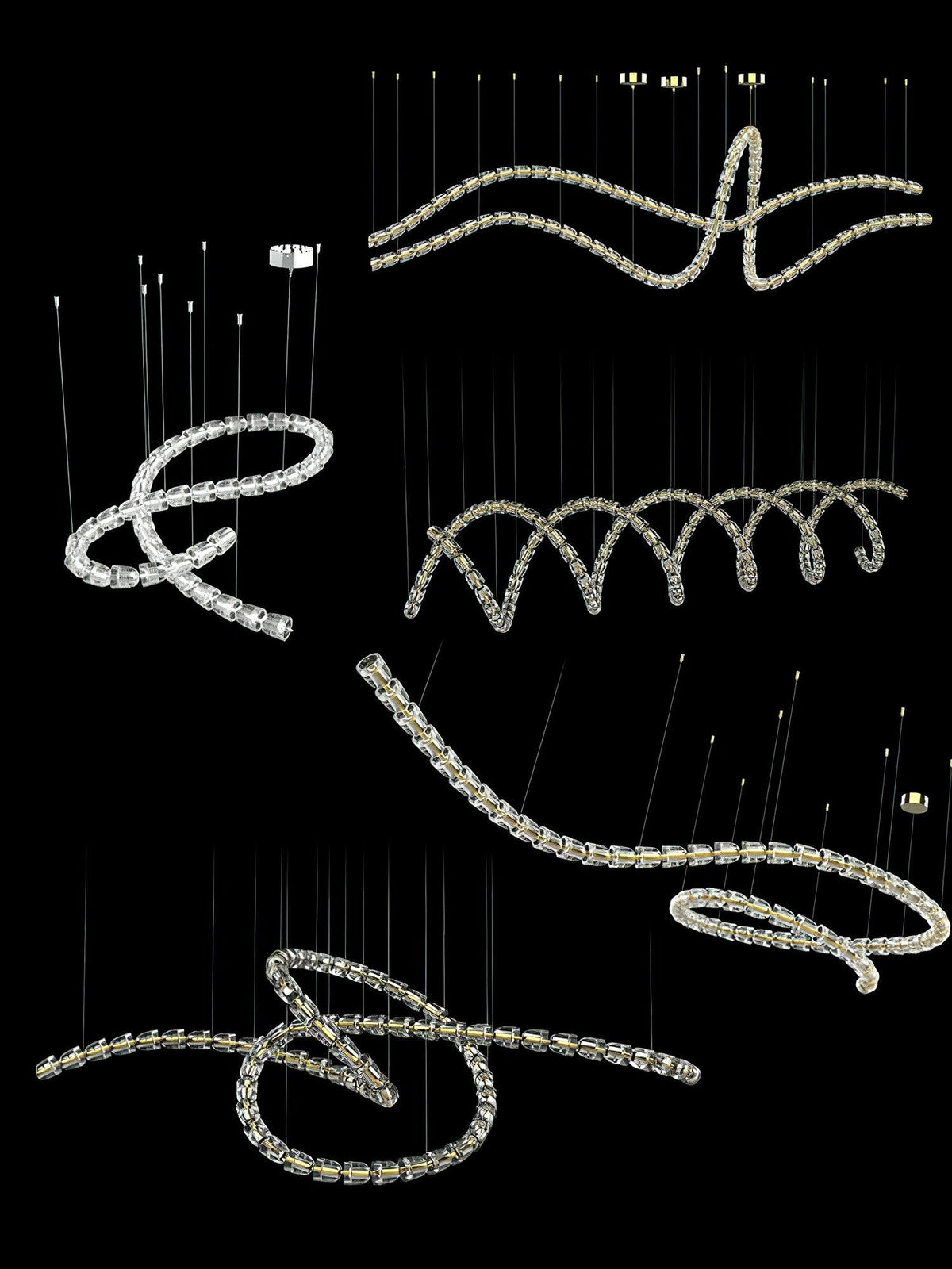 Zemirisra Modern Acrylic Chandelier