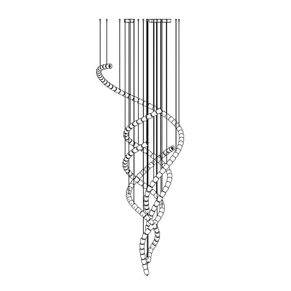 Nexus Chrome Crystal Chandelier