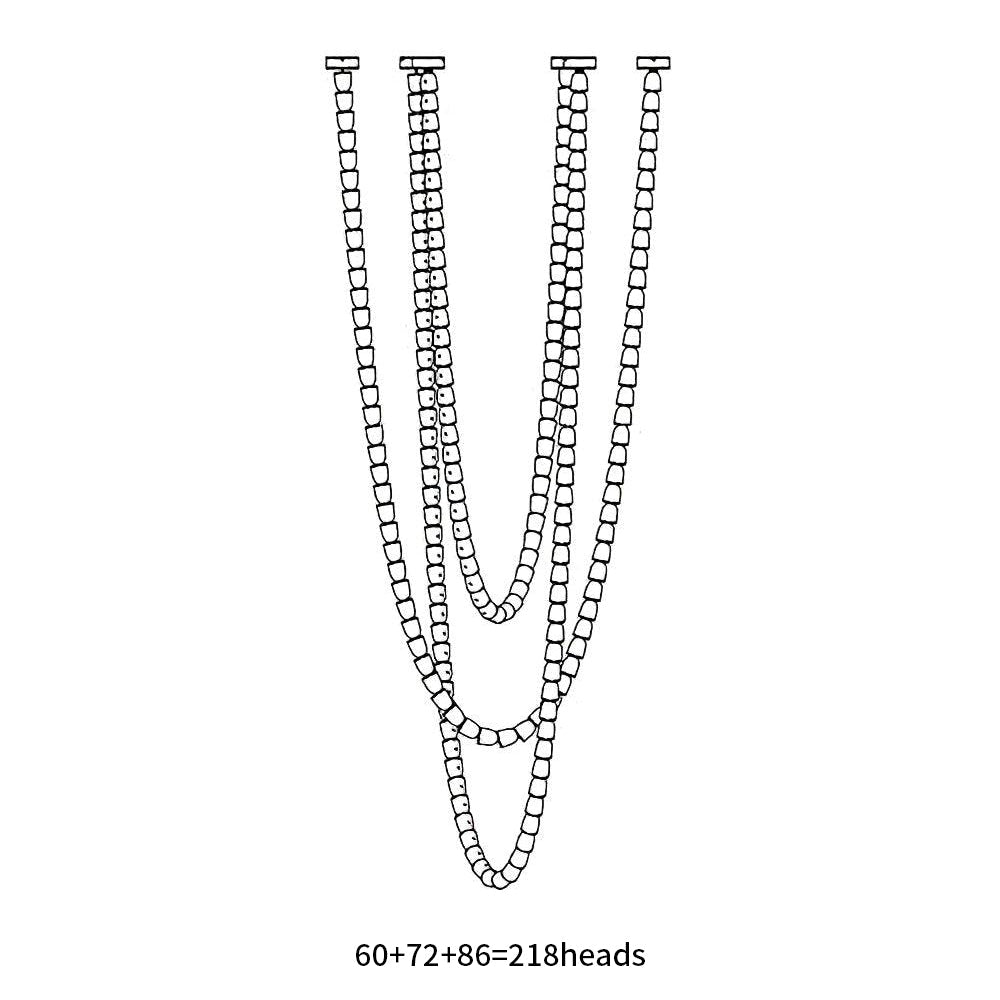 Elyisaine Chandelier Crystal Gold LED 3-Line