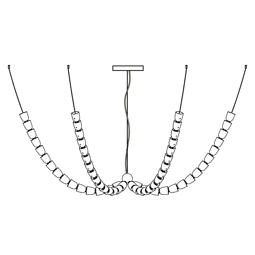Nexus Chrome Crystal Chandelier