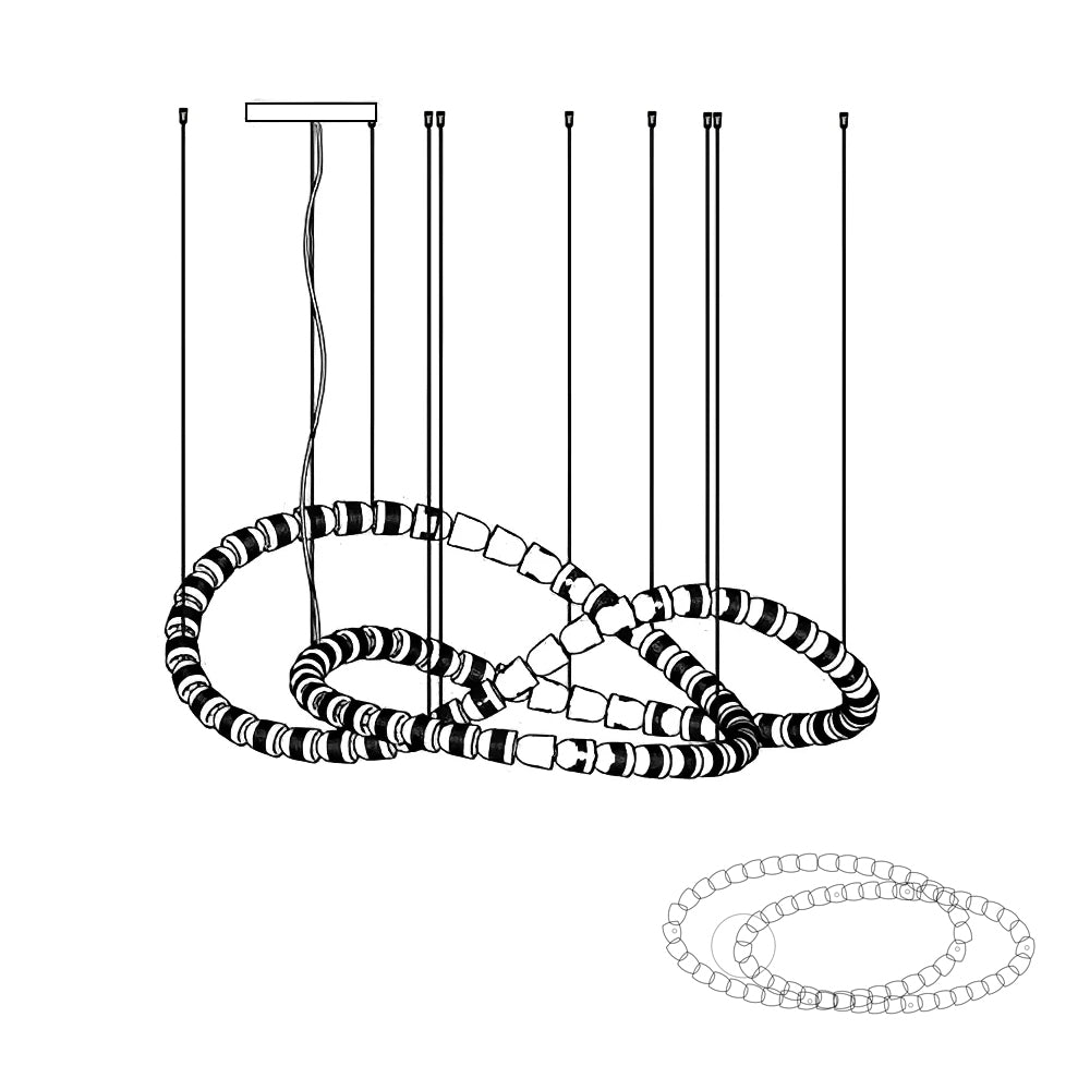 Nexus Chrome Crystal Chandelier