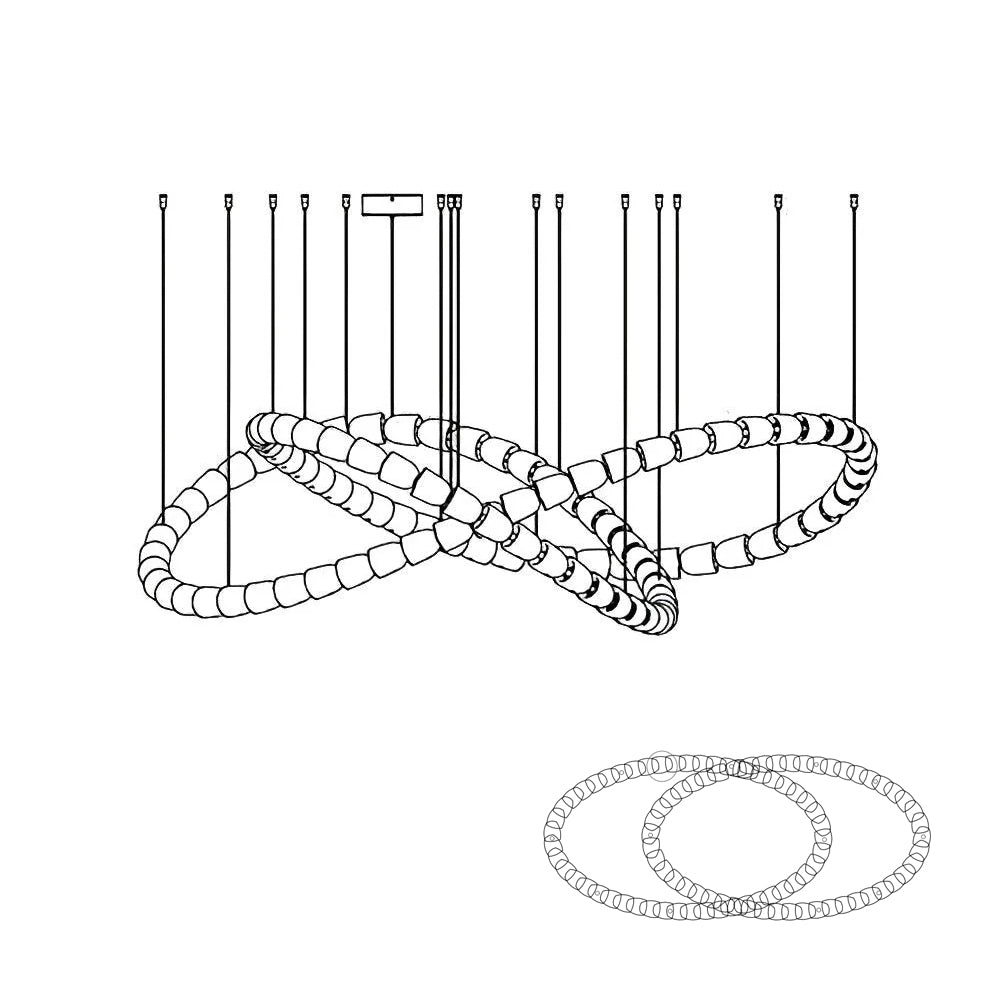 Nexus Chrome Crystal Chandelier