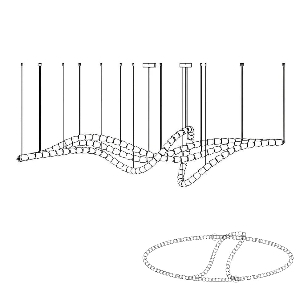 Nexus Chrome Crystal Chandelier