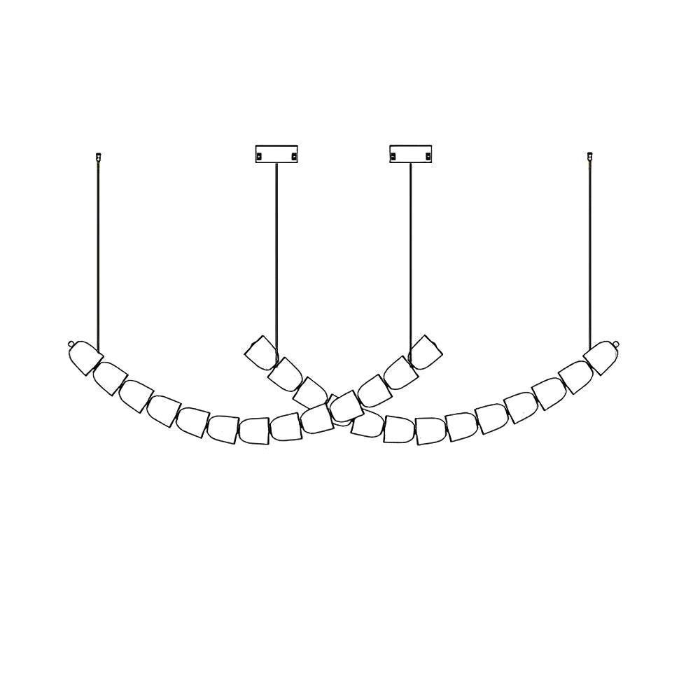 Cascade Modern Acrylic Chandelier