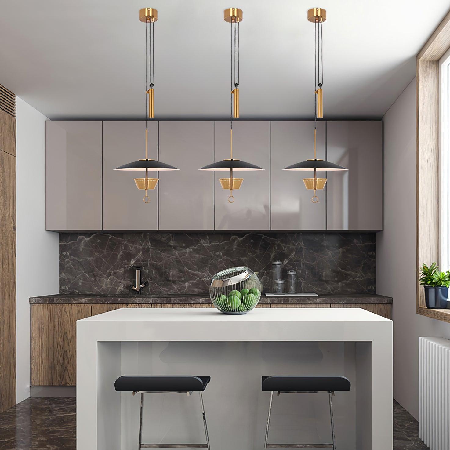 Oriuissa Chandelier Retro Brass