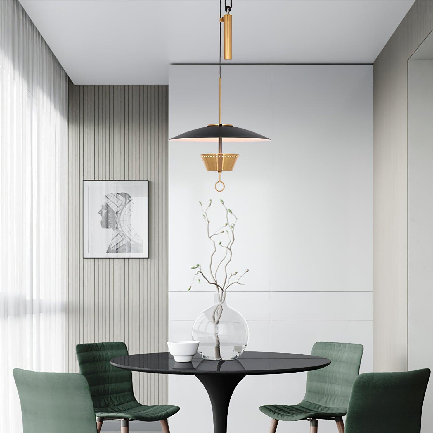 Oriuissa Chandelier Retro Brass