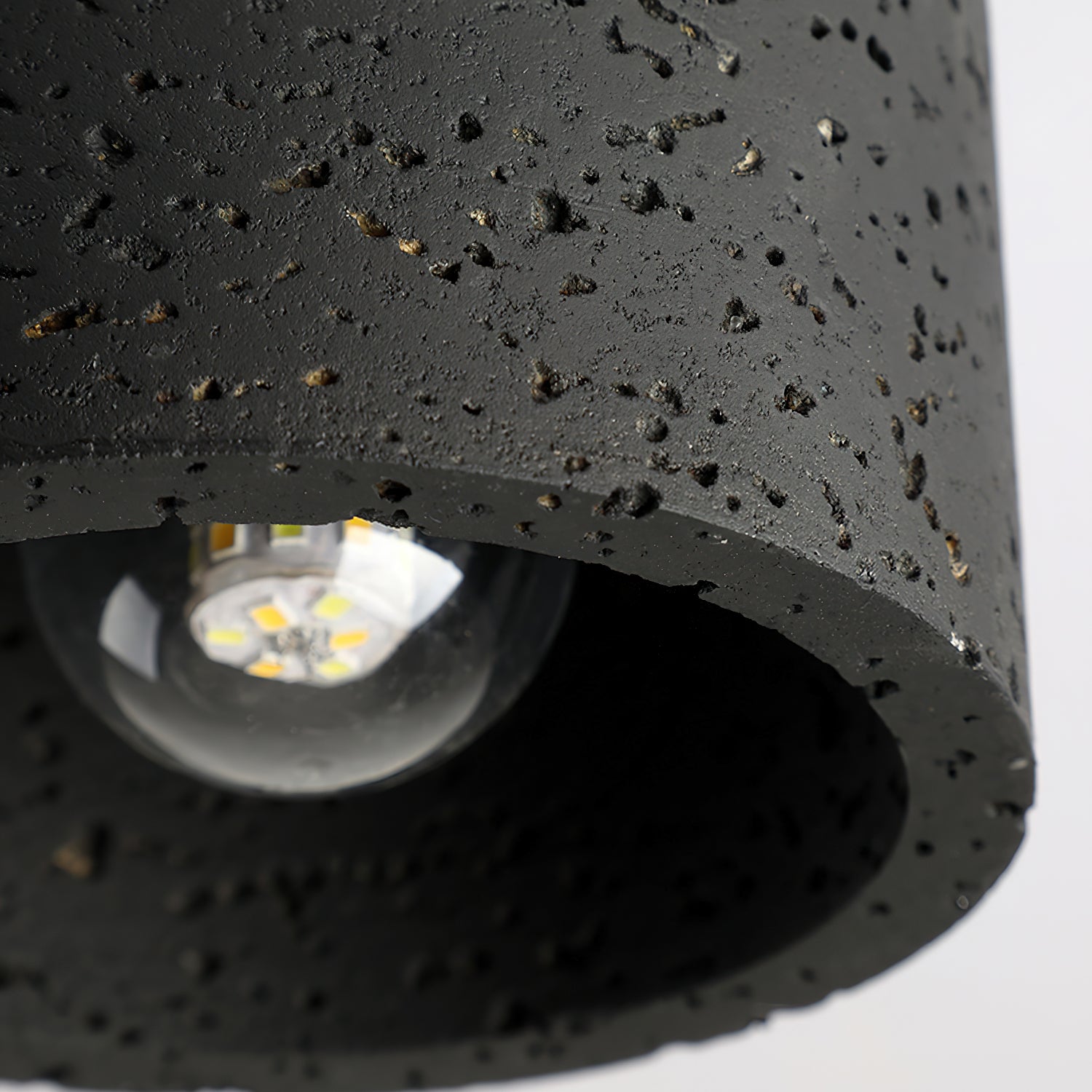Ritta Sqaure&Round Ceiling Light Black& Yellow Travertine - Neutral Decor