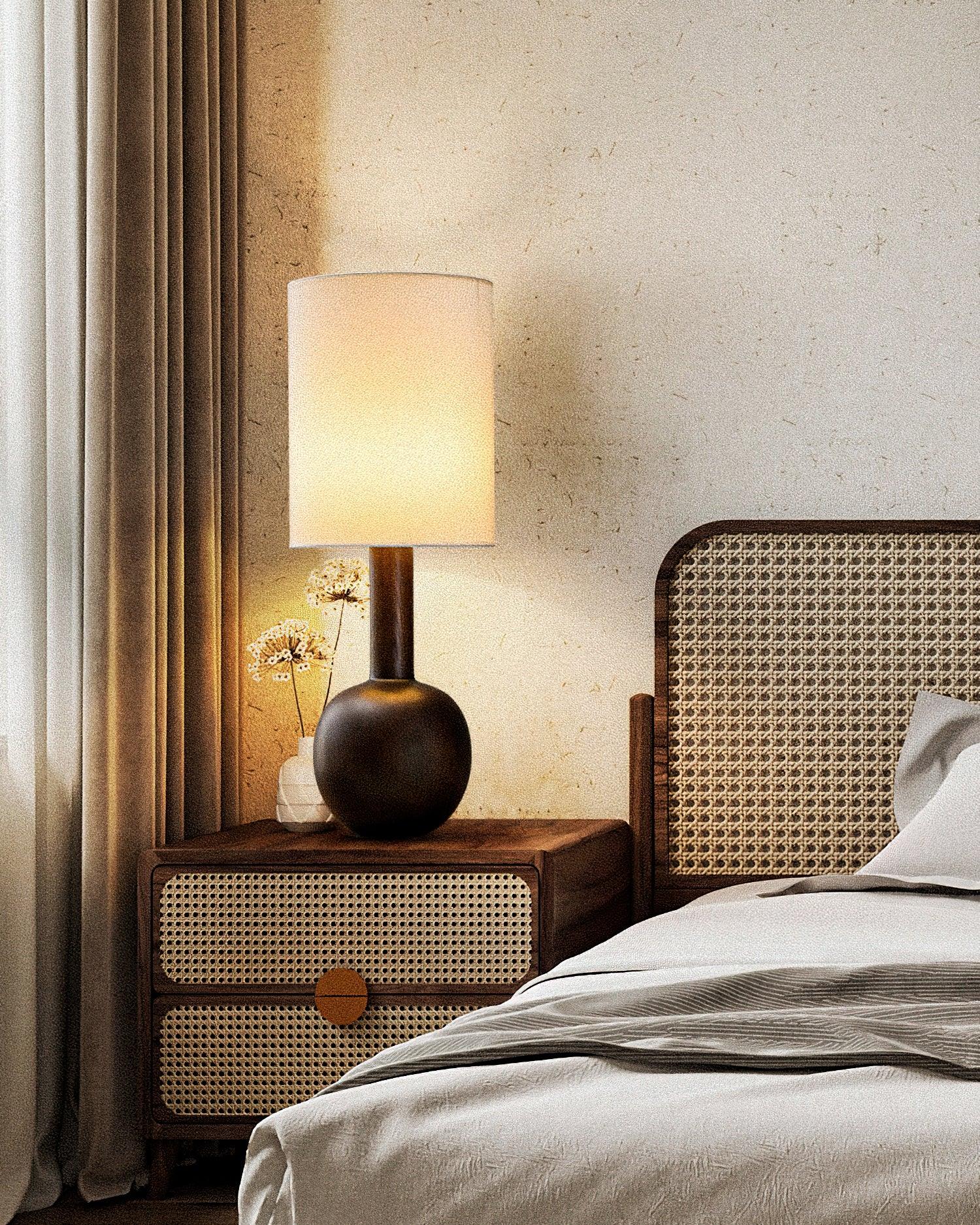 Ravmis Wooden Rustic Table Lamp