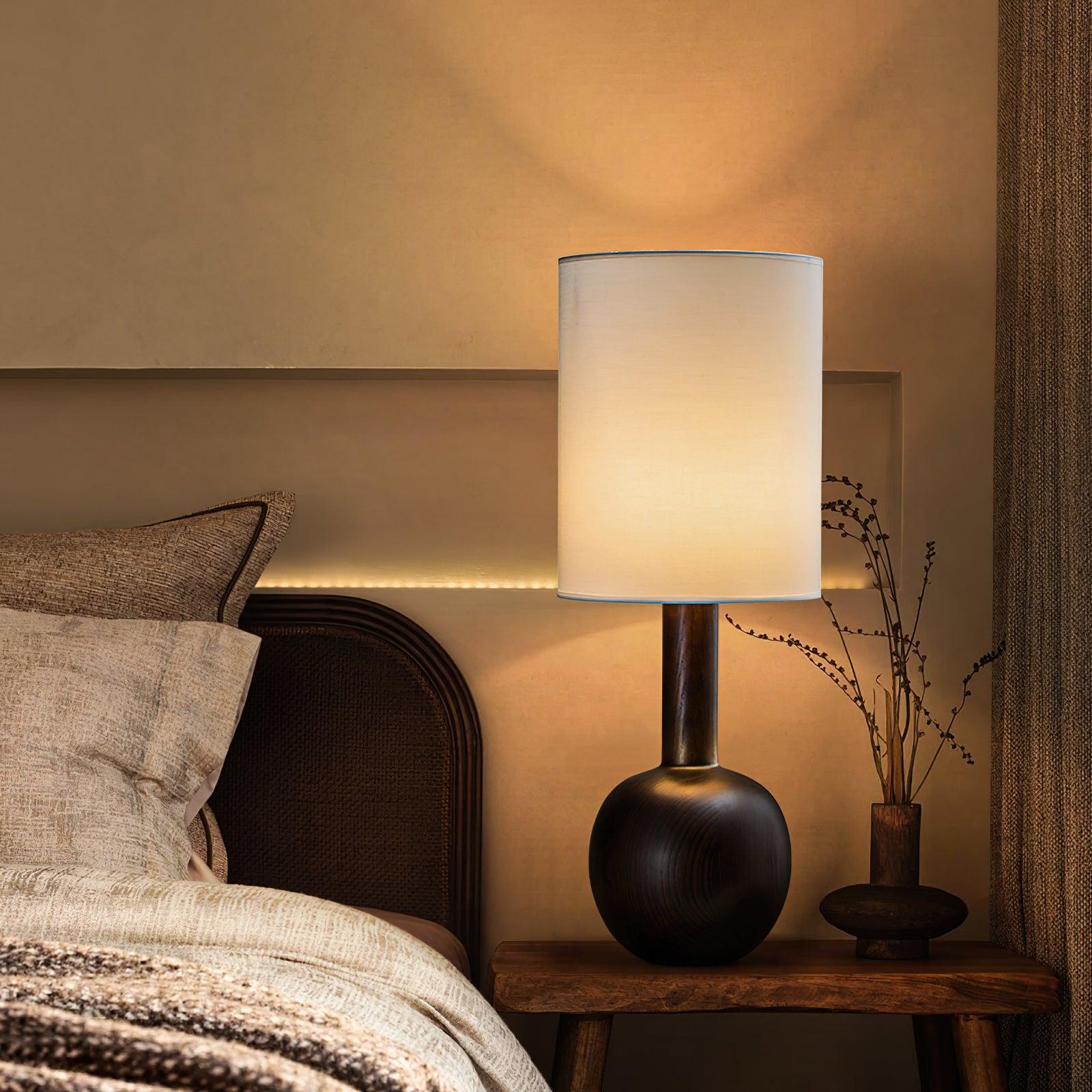Ravmis Wooden Rustic Table Lamp