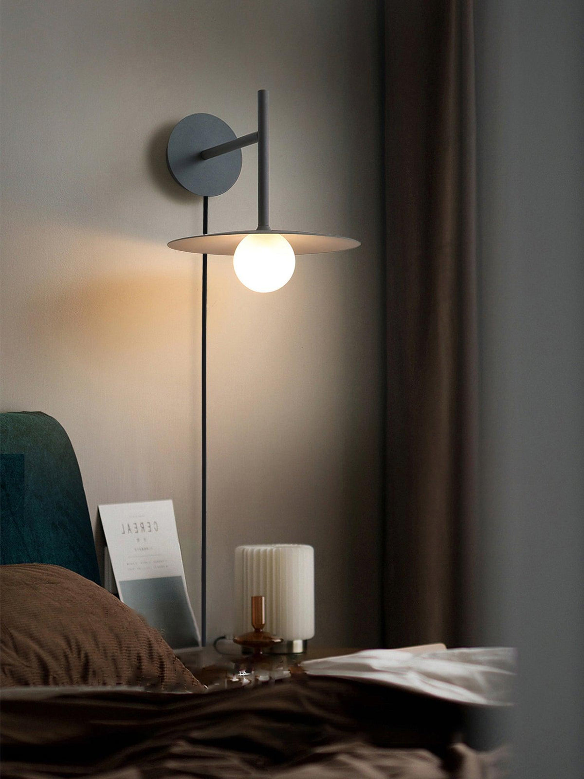 Orsilus Vintage Industrial Plug-In Wall Lamp