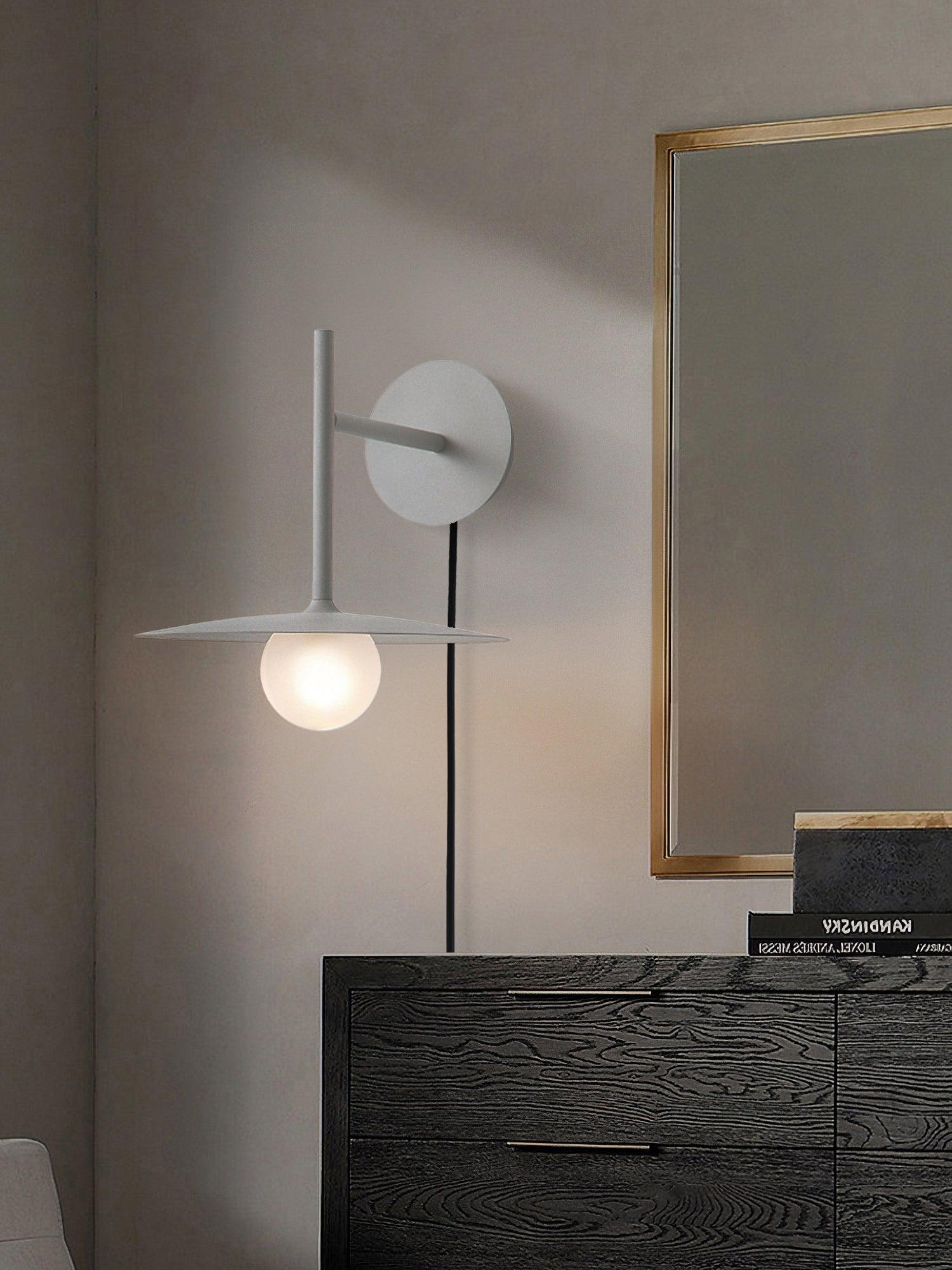 Orsilus Vintage Industrial Plug-In Wall Lamp