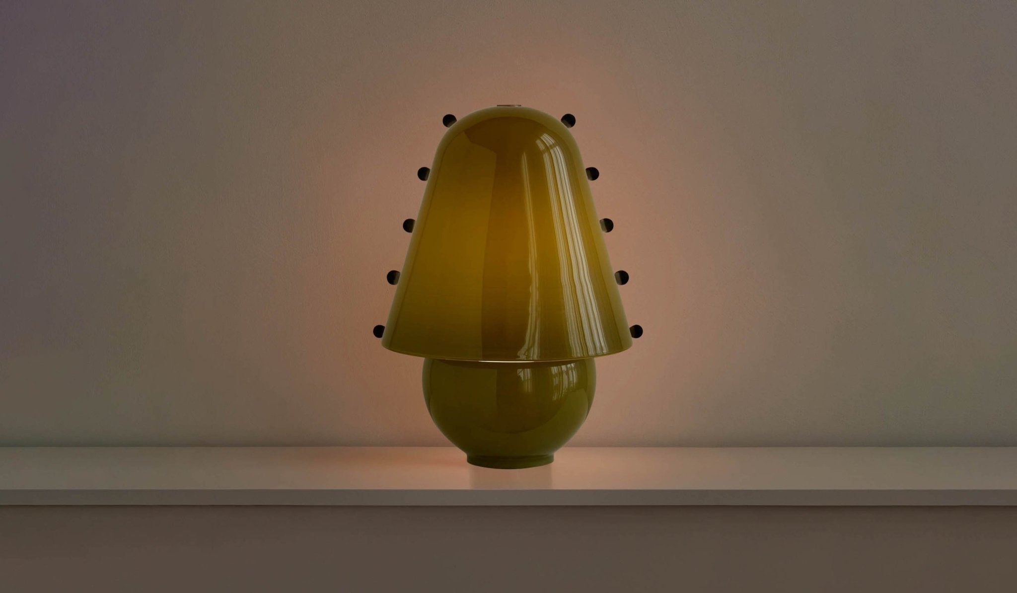 Enzo Contemporary Glass Table Lamp