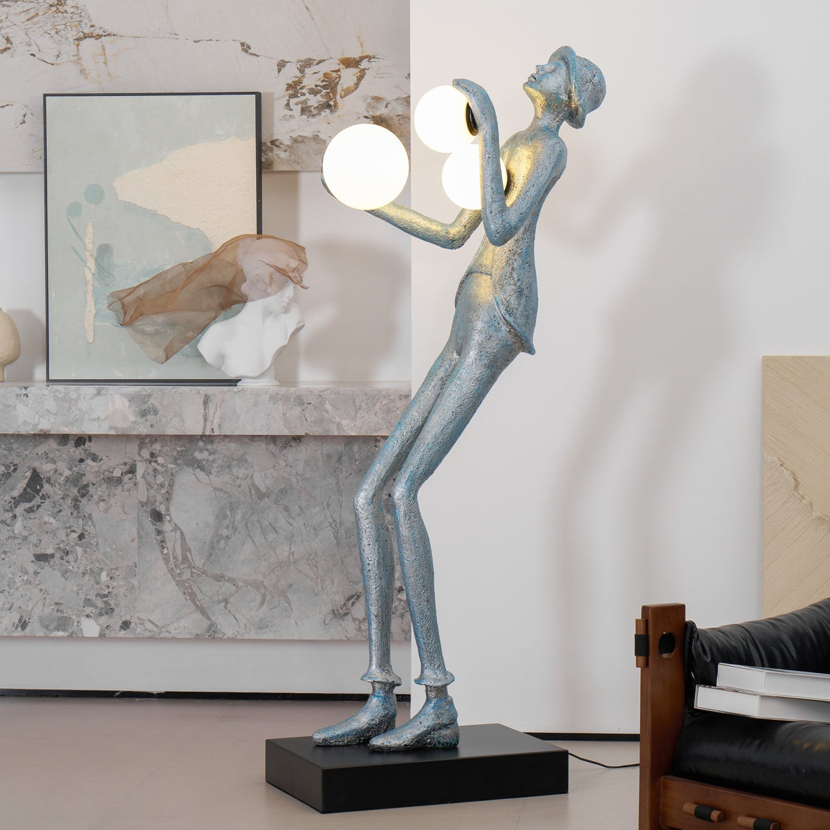 Evlirir Artistic Bronze Floor Lamp