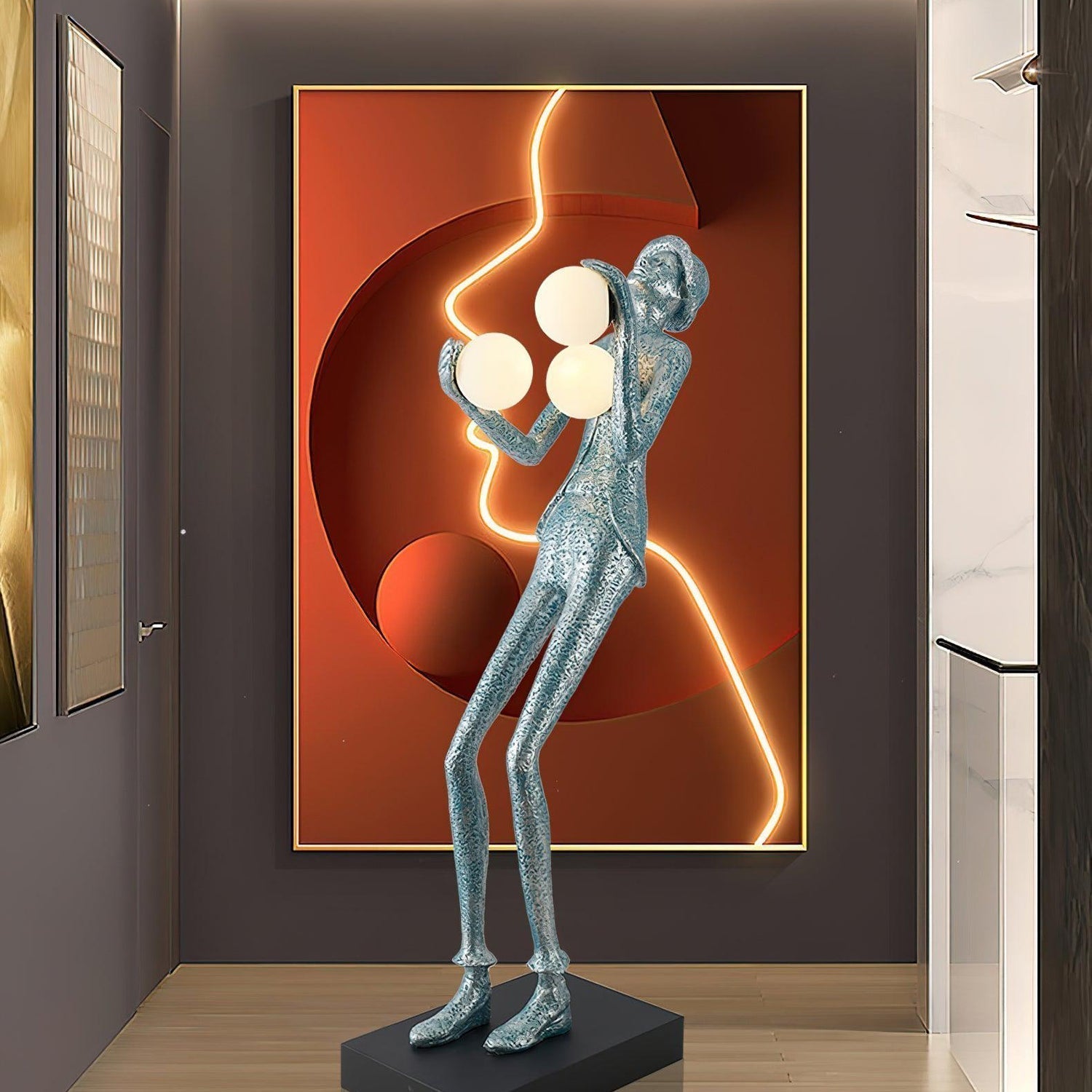 Evlirir Artistic Bronze Floor Lamp