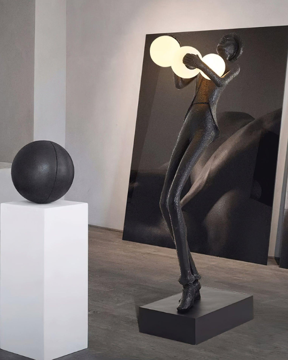 Evlirir Artistic Bronze Floor Lamp