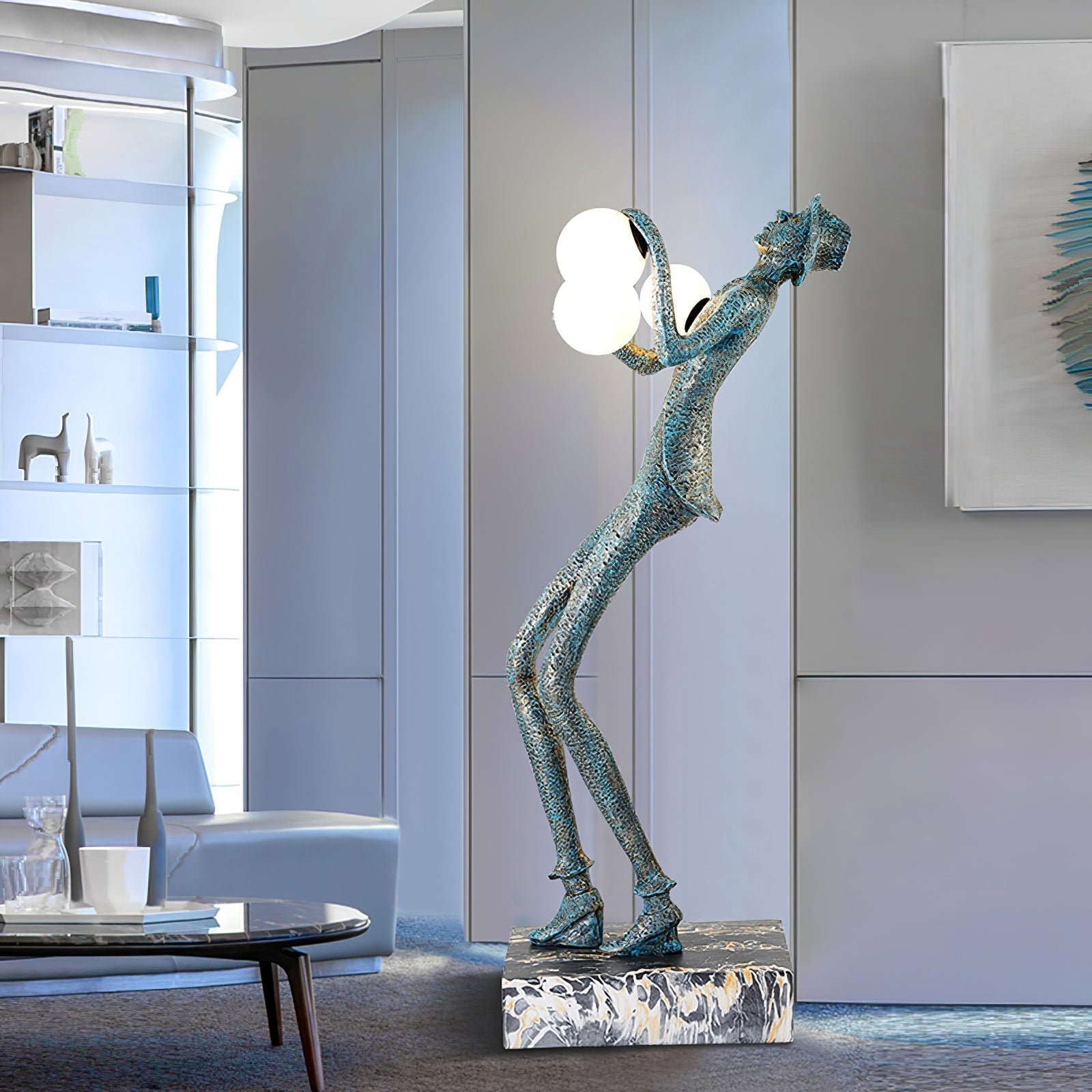 Evlirir Artistic Bronze Floor Lamp