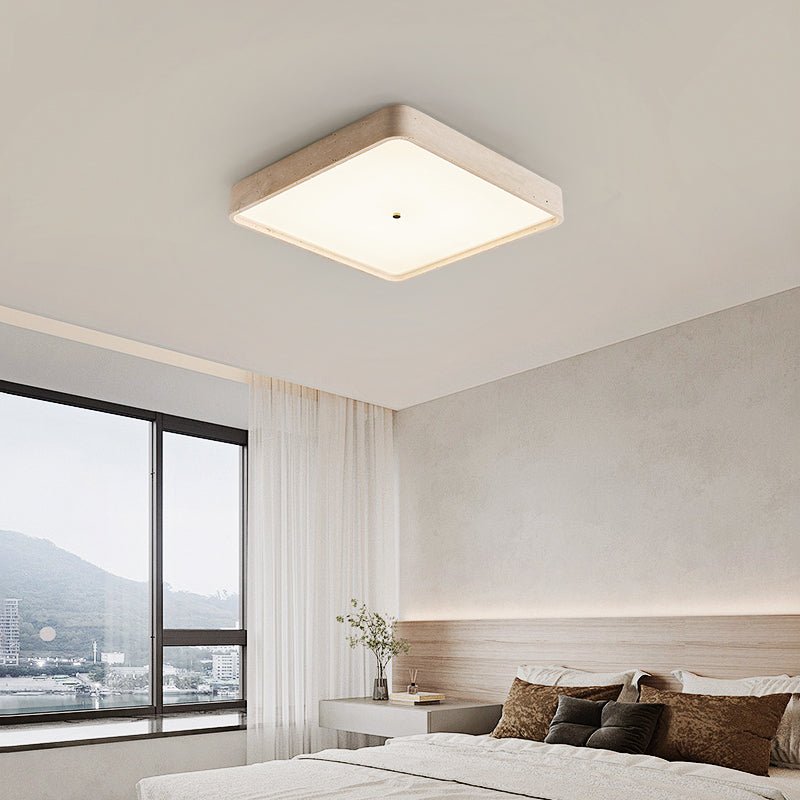 Ormian Travertine Square Ceiling Light