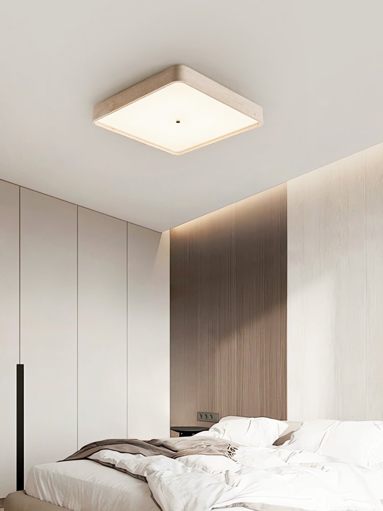 Ormian Travertine Square Ceiling Light