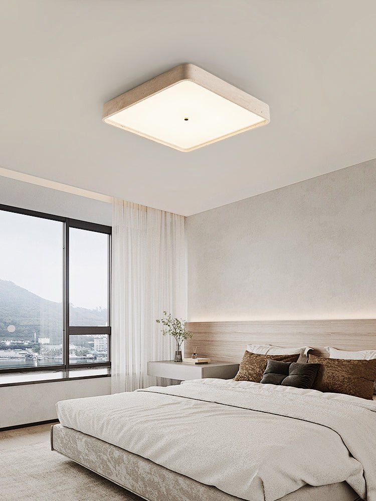 Ormian Travertine Square Ceiling Light