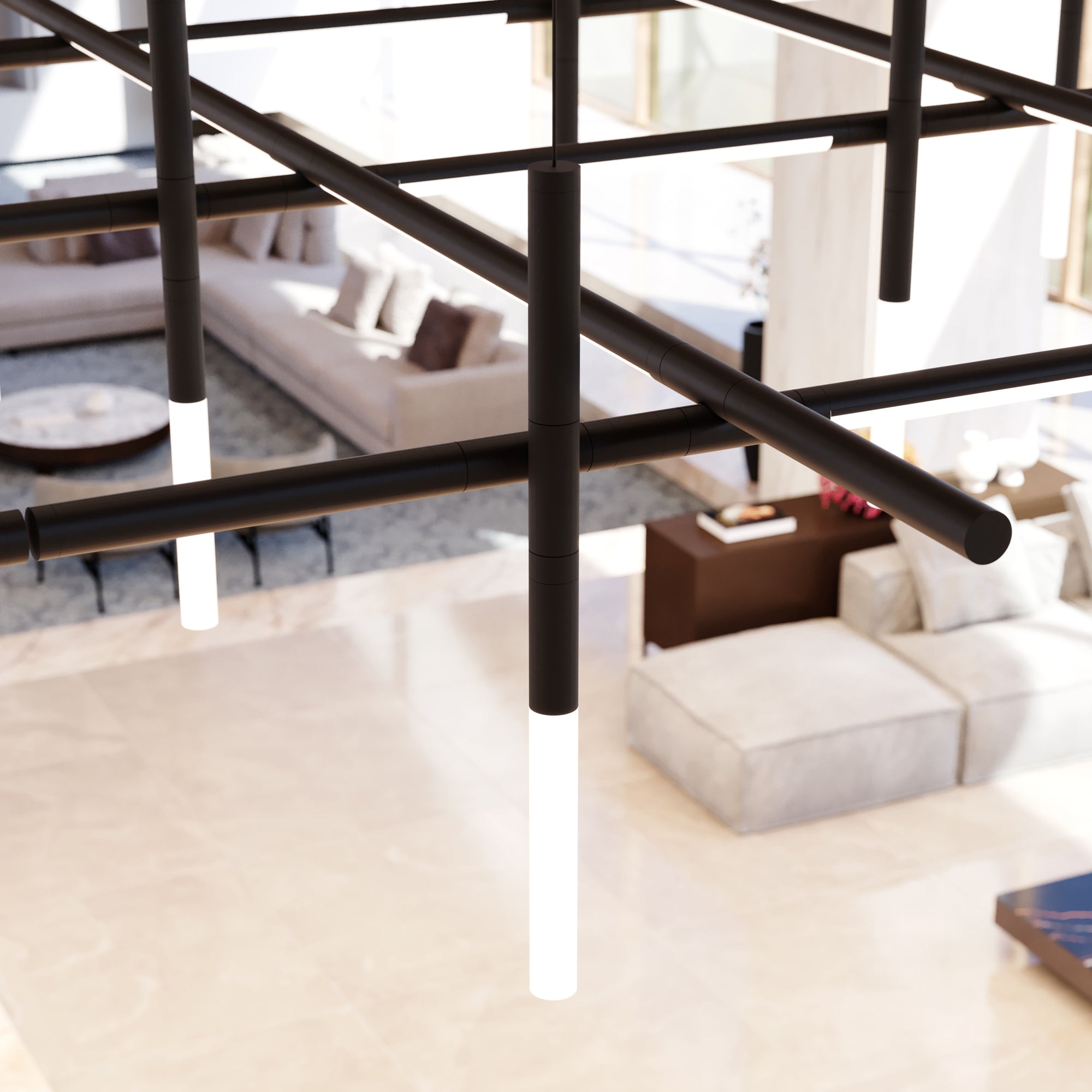 Geometric Minimalist Acrylic Pendant Light