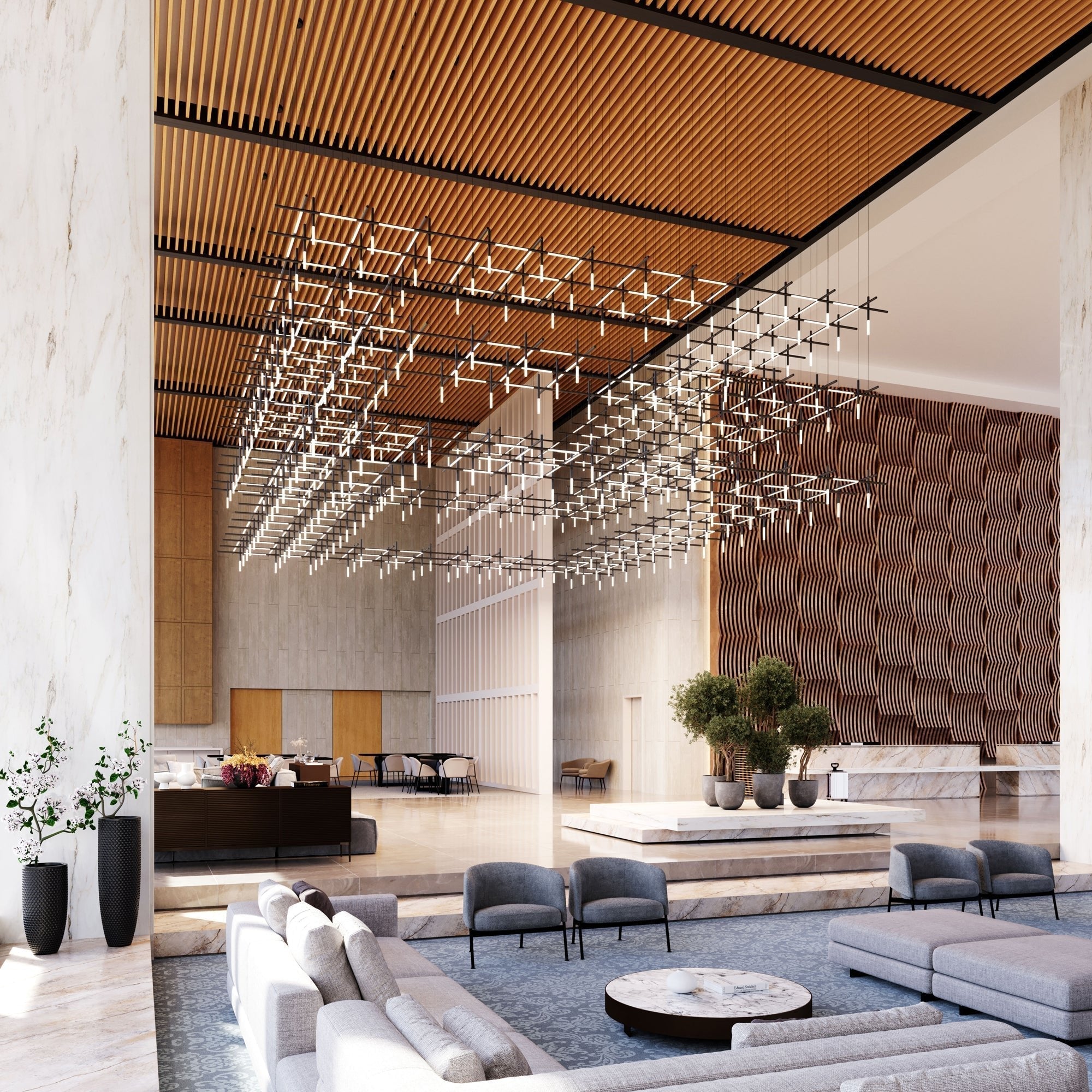 Geometric Minimalist Acrylic Pendant Light