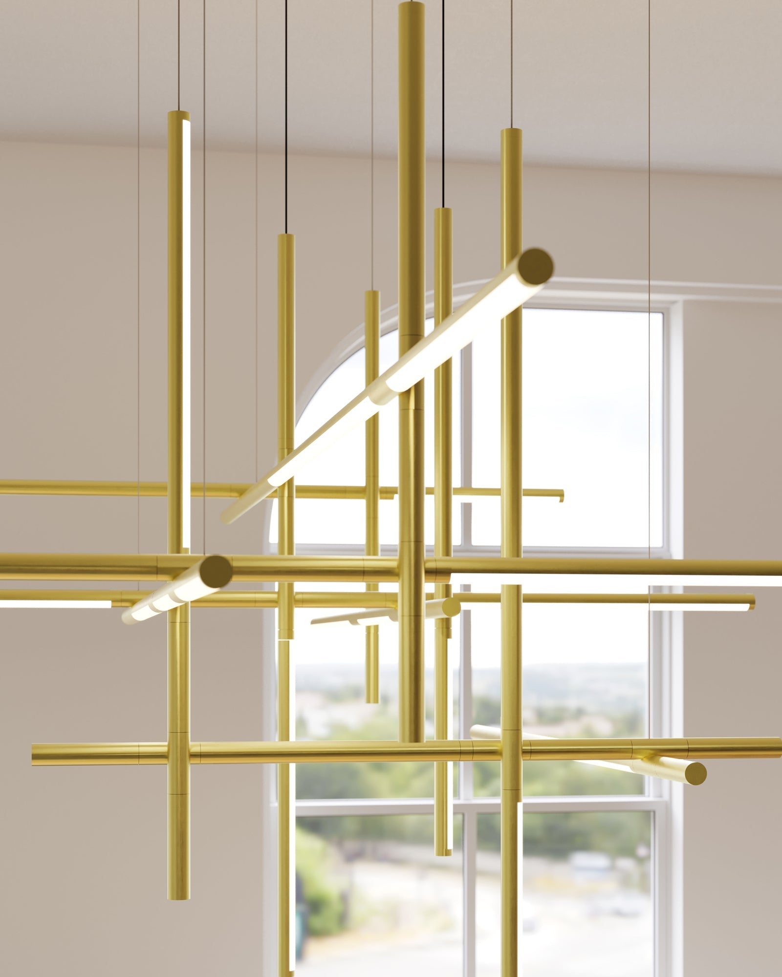 Geometric Minimalist Acrylic Pendant Light