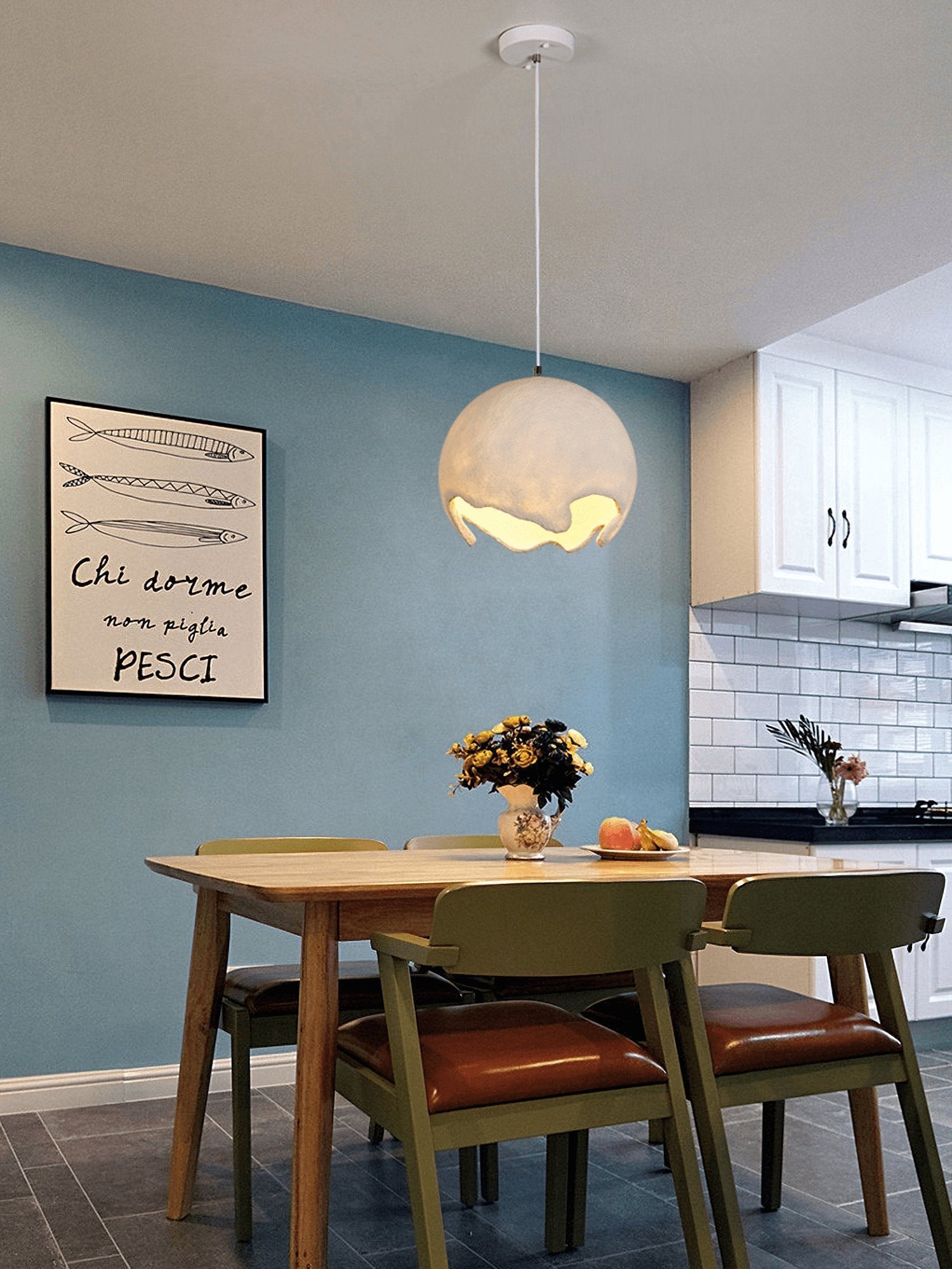 Patrick Wabi-Sabi Resin Pendant Light