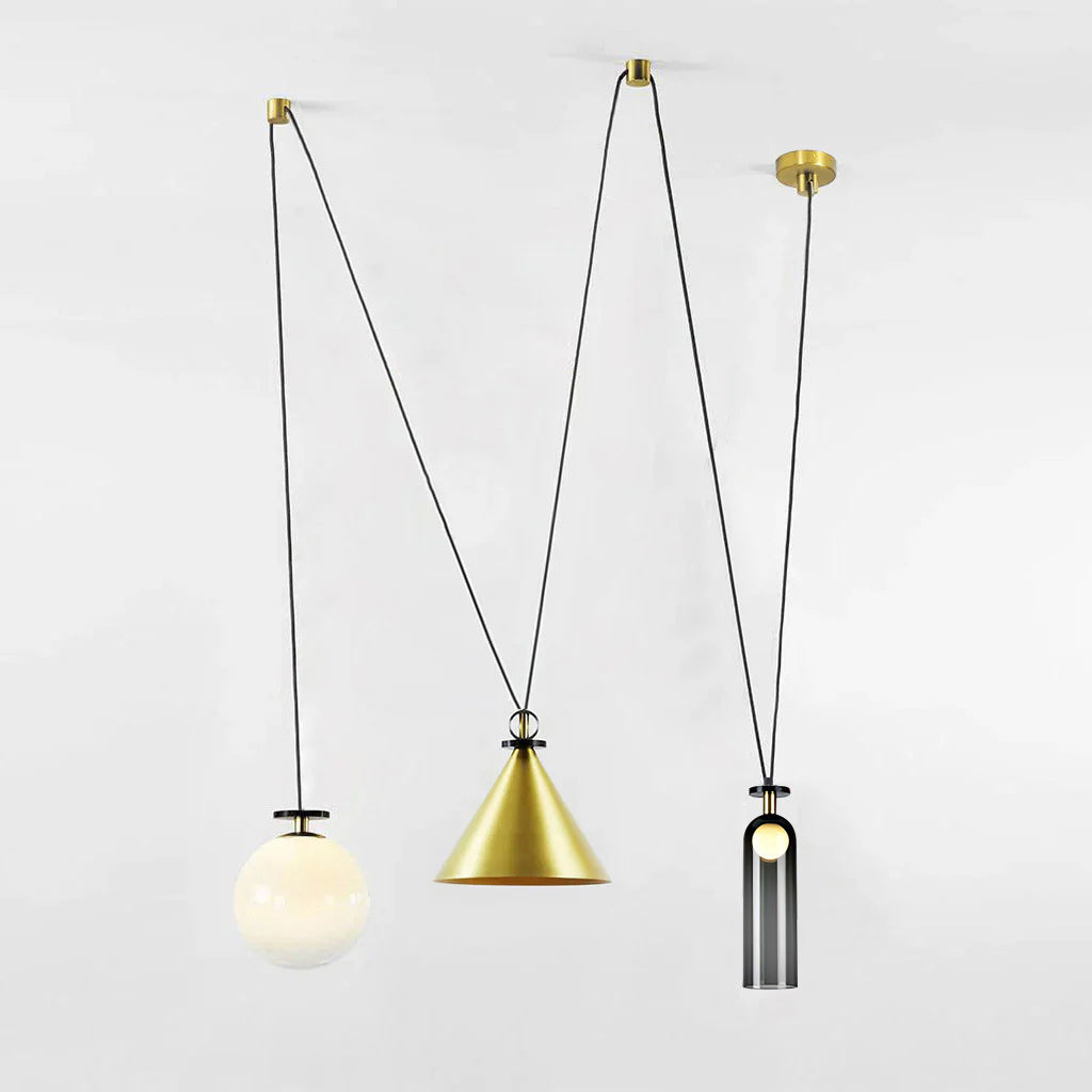 Covine Multi-Shape Adjustable Pendant Light - Neutral Decor