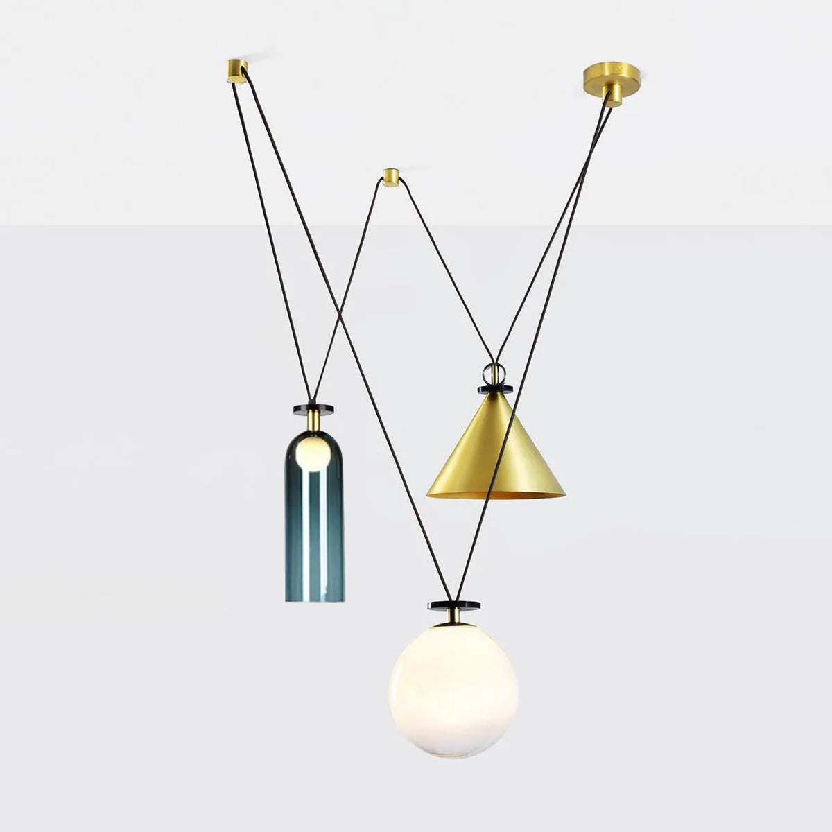 Covine Multi-Shape Adjustable Pendant Light - Neutral Decor