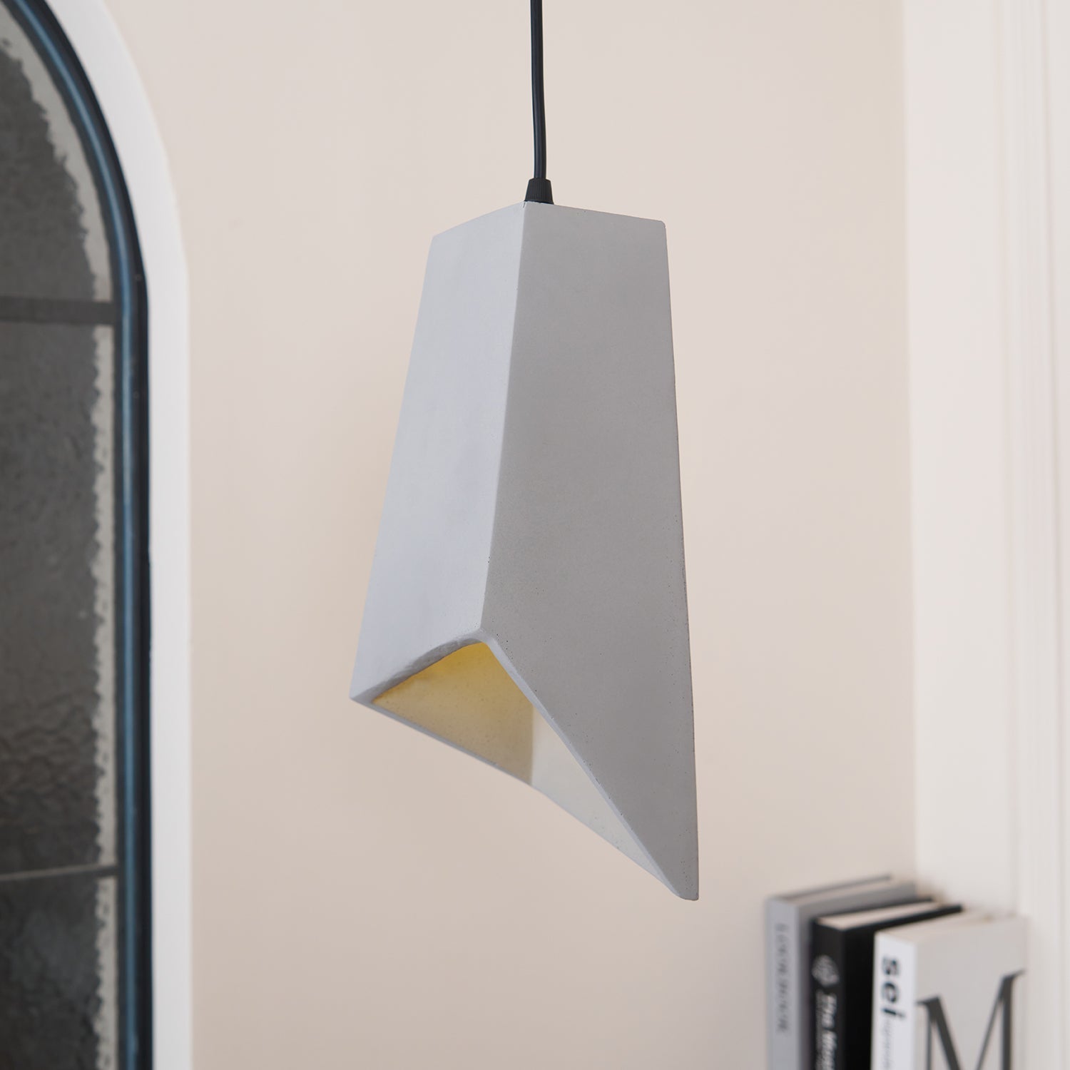 Geo Industrial Cement Pendant Light