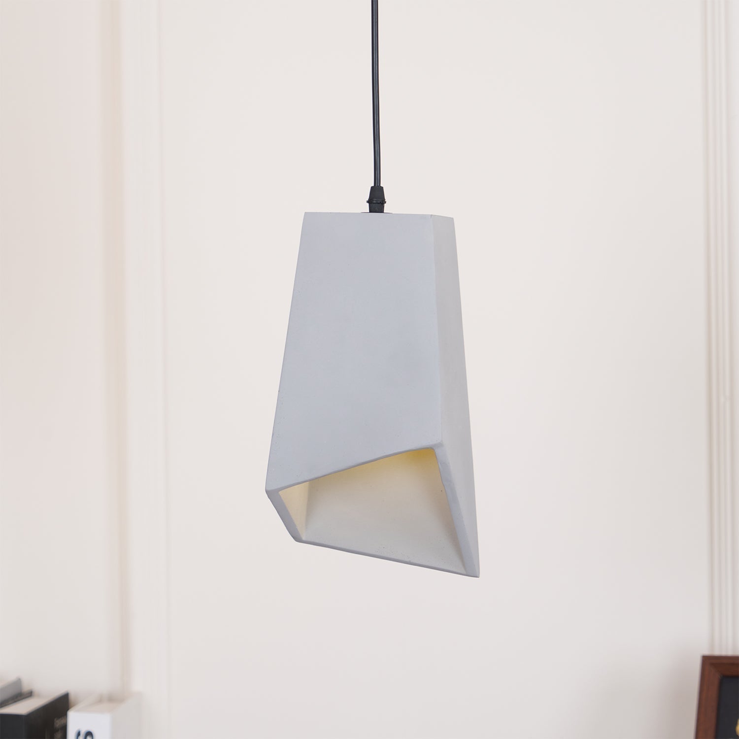 Geo Industrial Cement Pendant Light