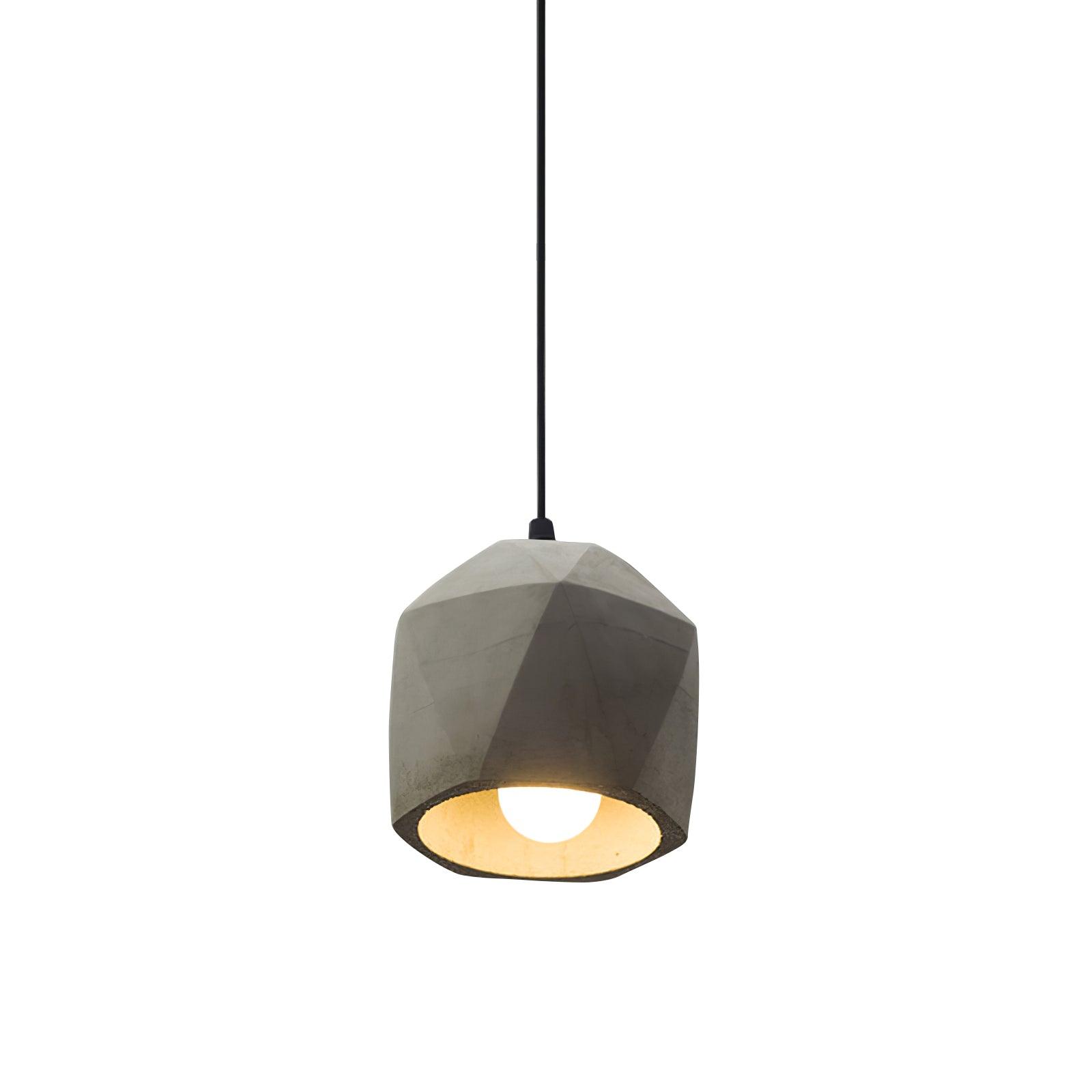 Geo Industrial Cement Pendant Light