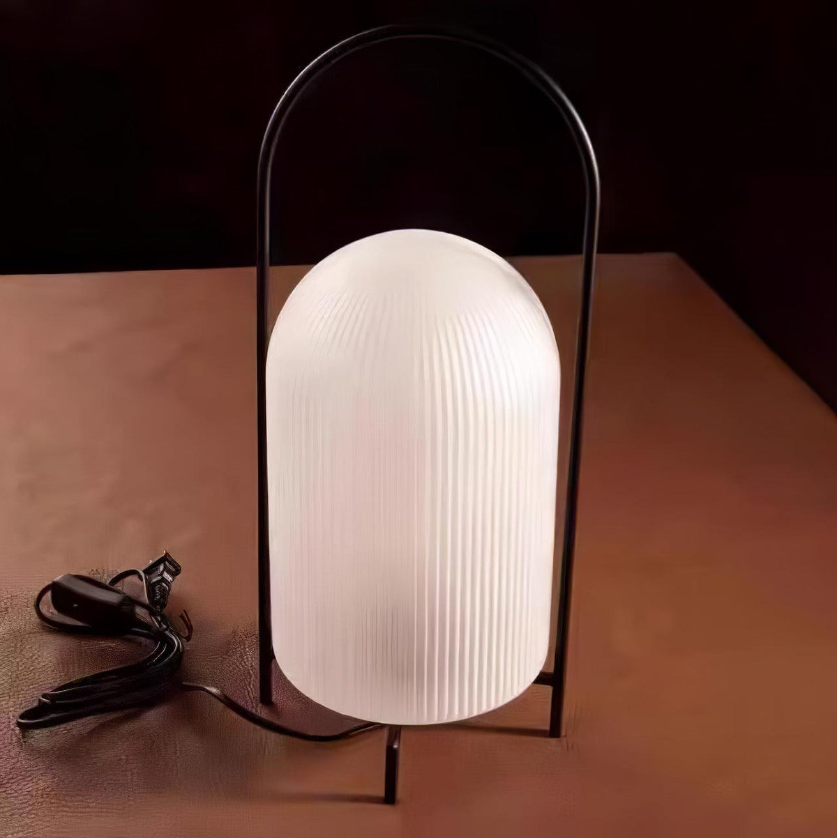 Firaie Glass Minimalist Table Lamp