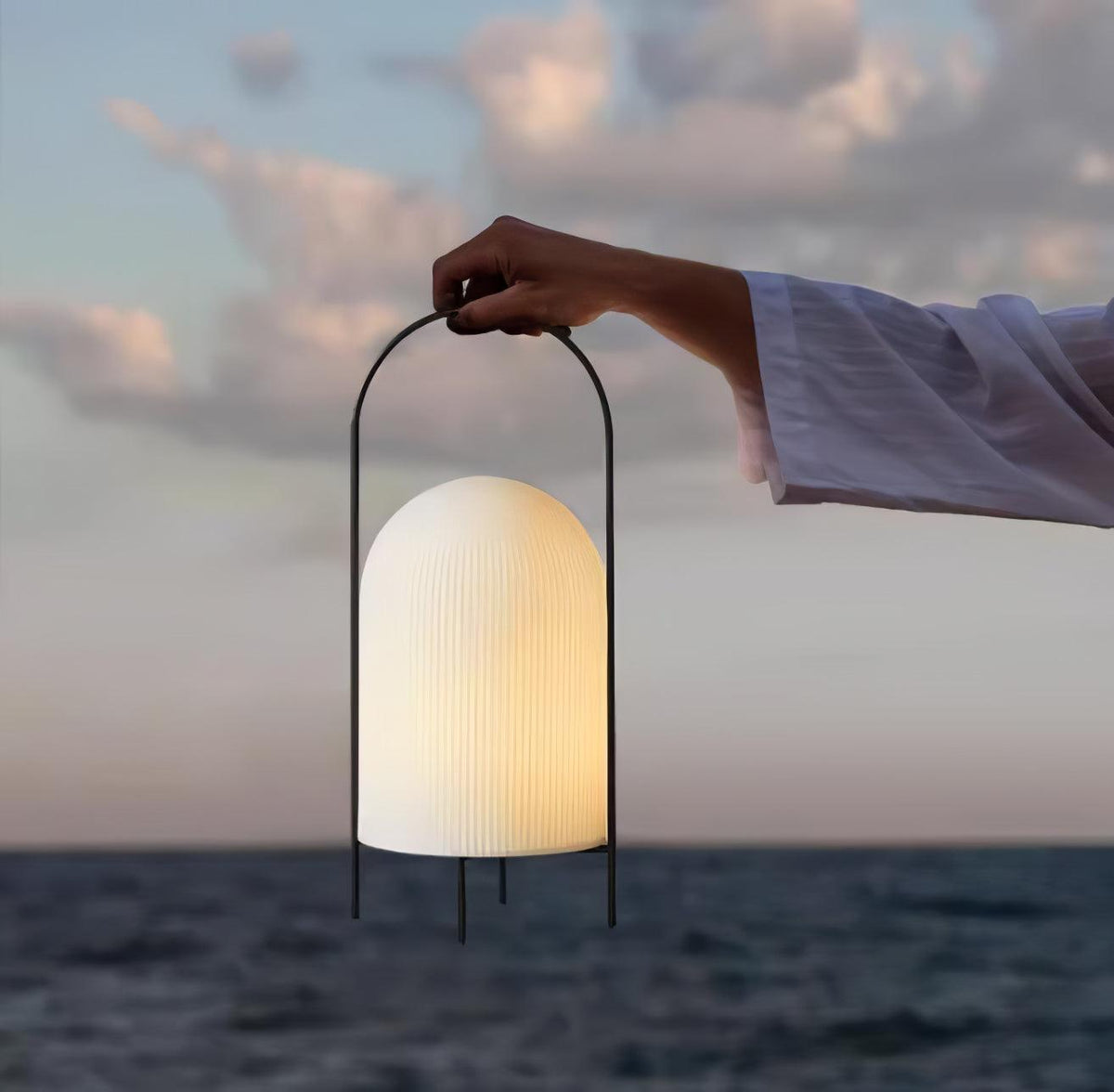 Firaie Glass Minimalist Table Lamp