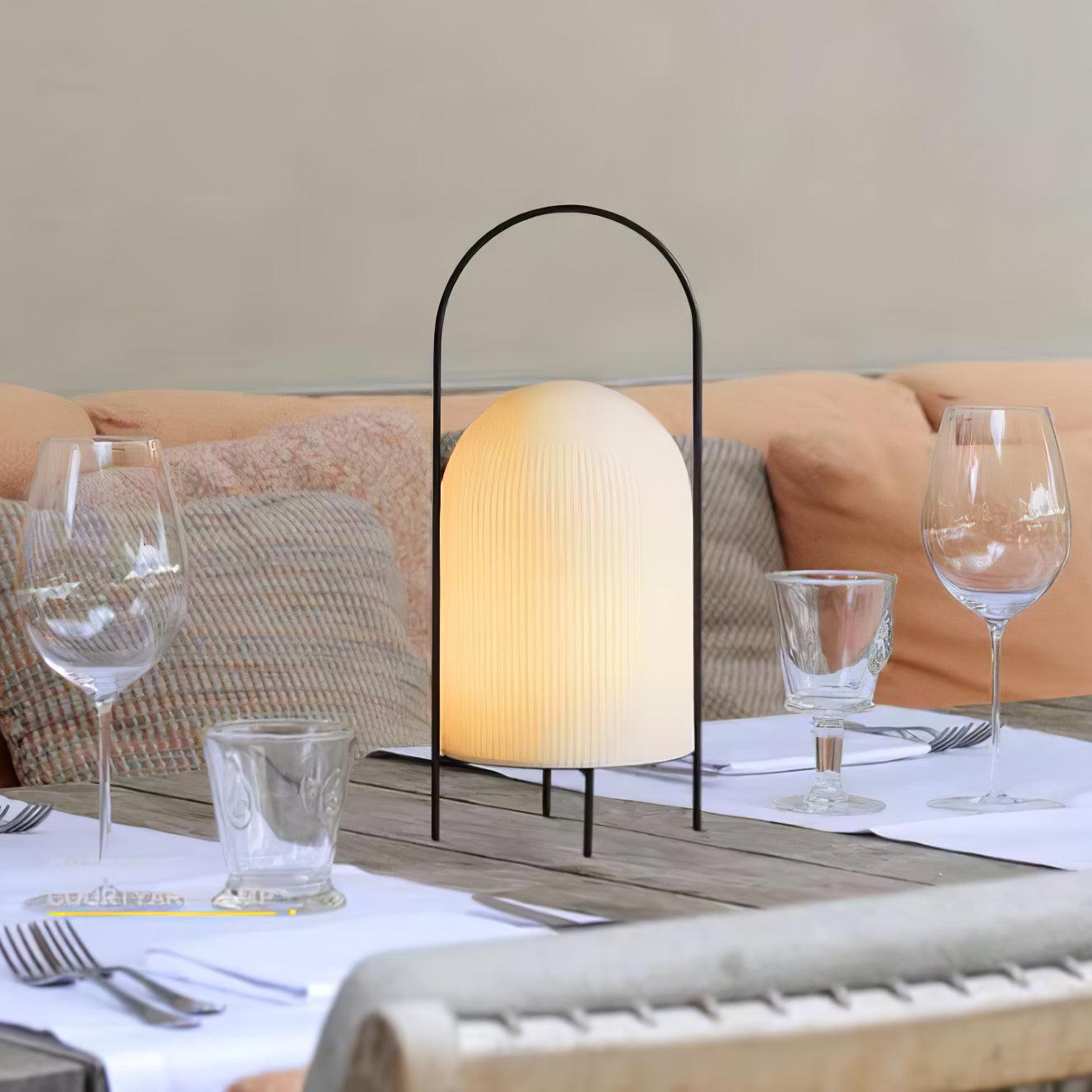 Firaie Glass Minimalist Table Lamp