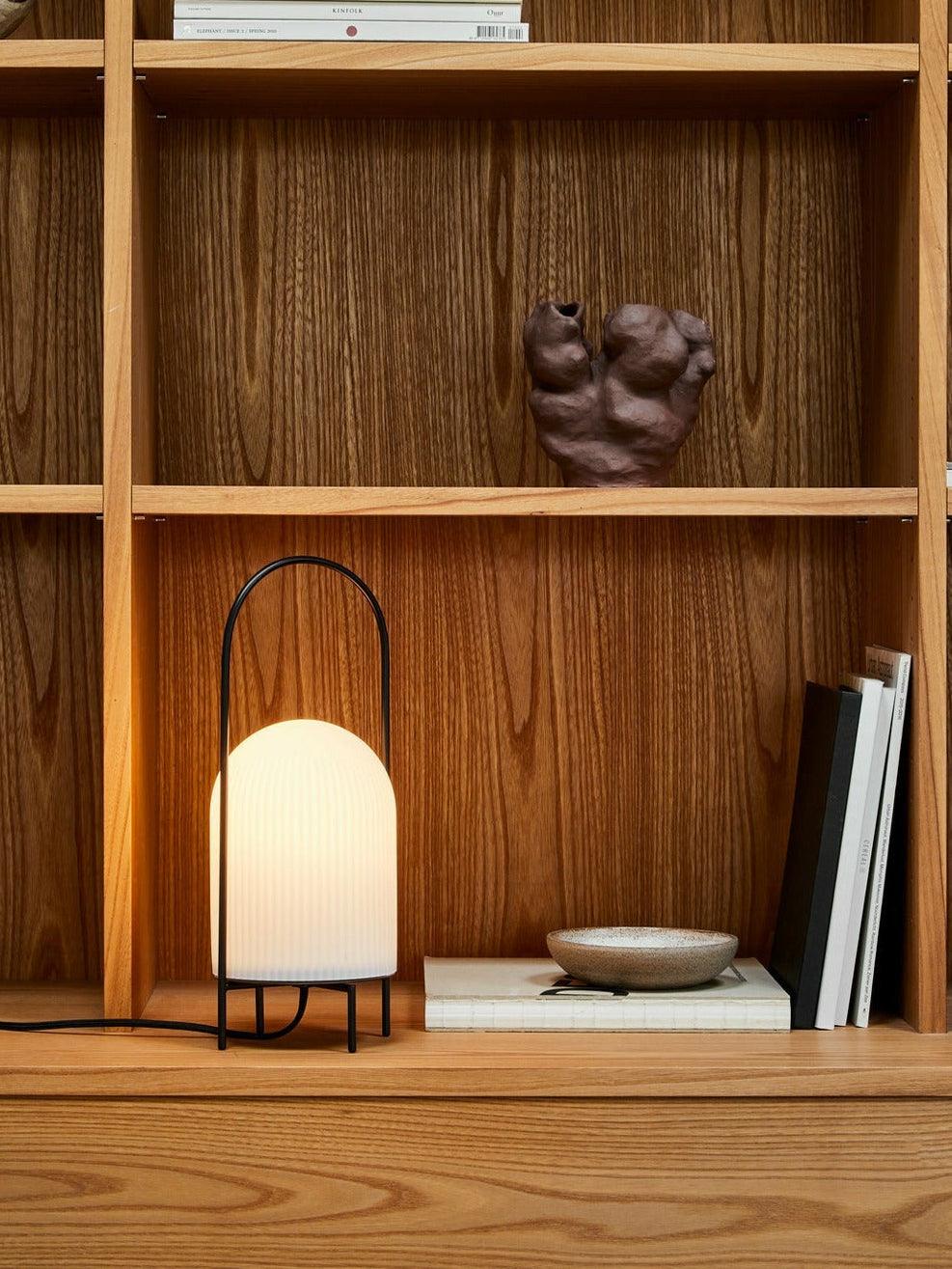 Firaie Glass Minimalist Table Lamp