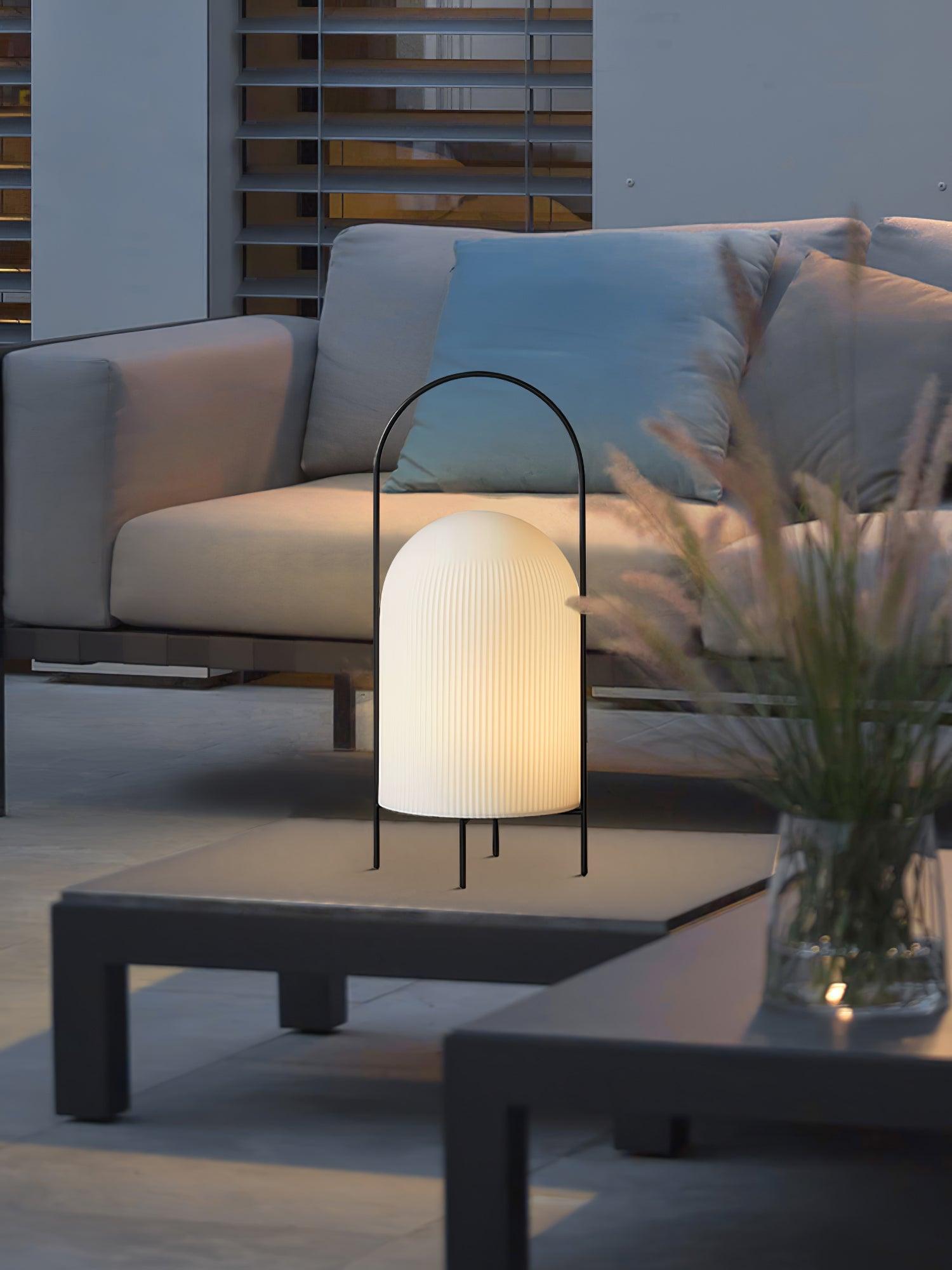 Firaie Glass Minimalist Table Lamp