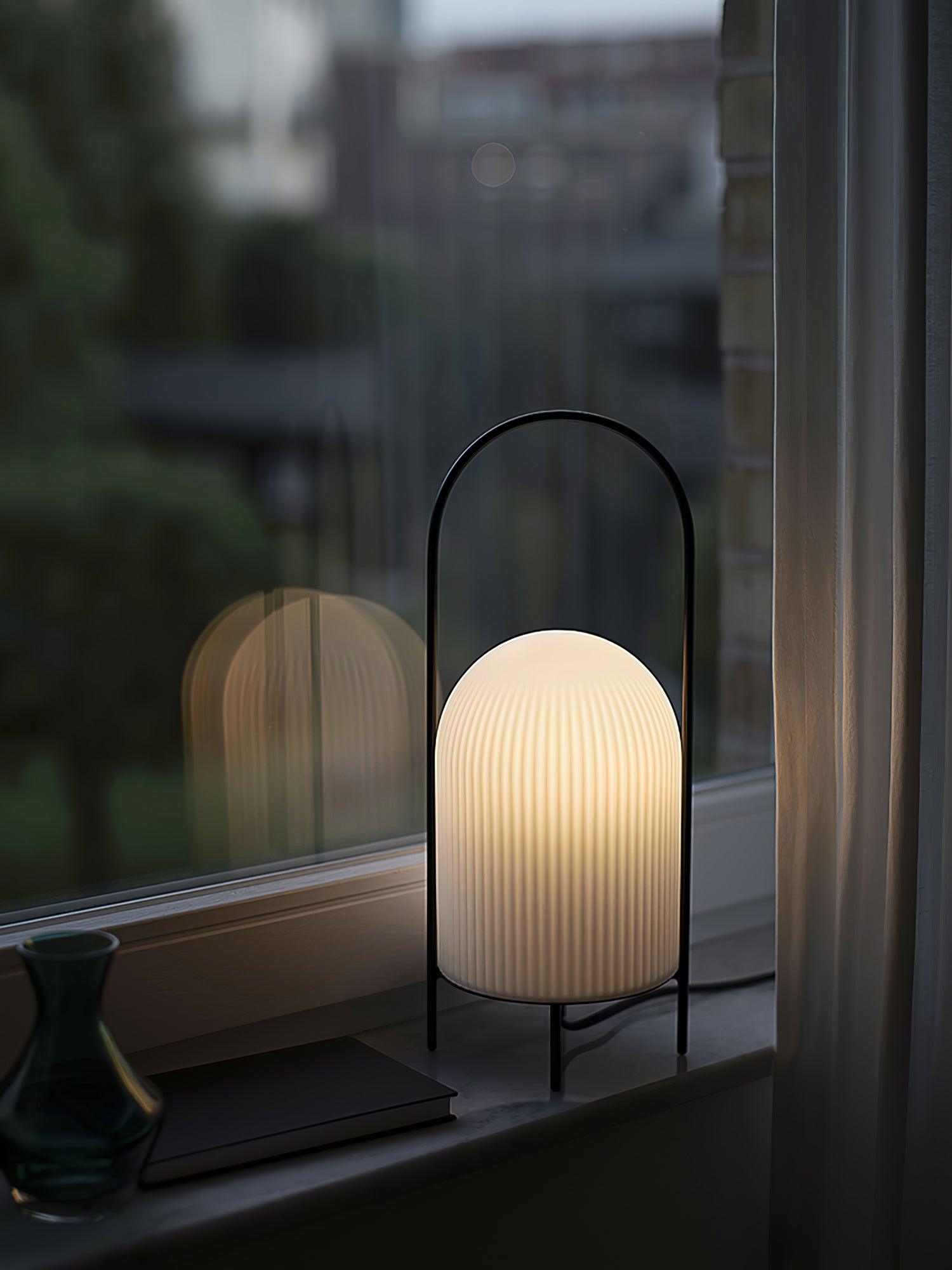 Firaie Glass Minimalist Table Lamp
