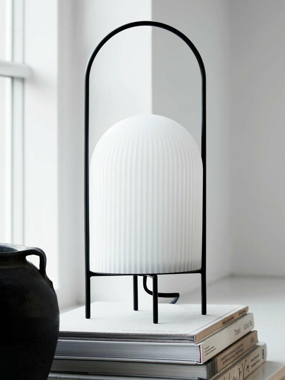 Firaie Glass Minimalist Table Lamp