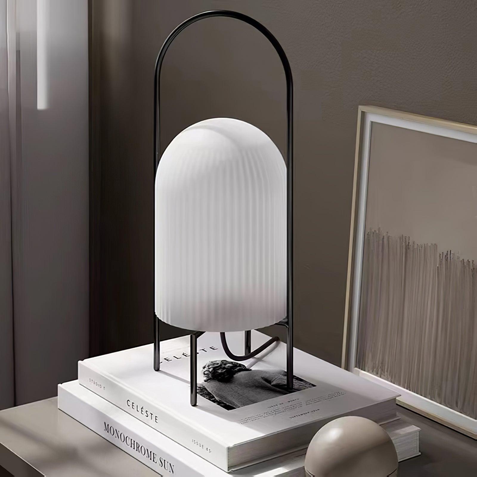 Firaie Glass Minimalist Table Lamp