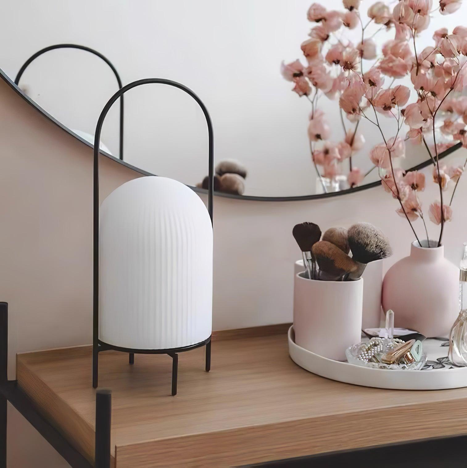 Firaie Glass Minimalist Table Lamp