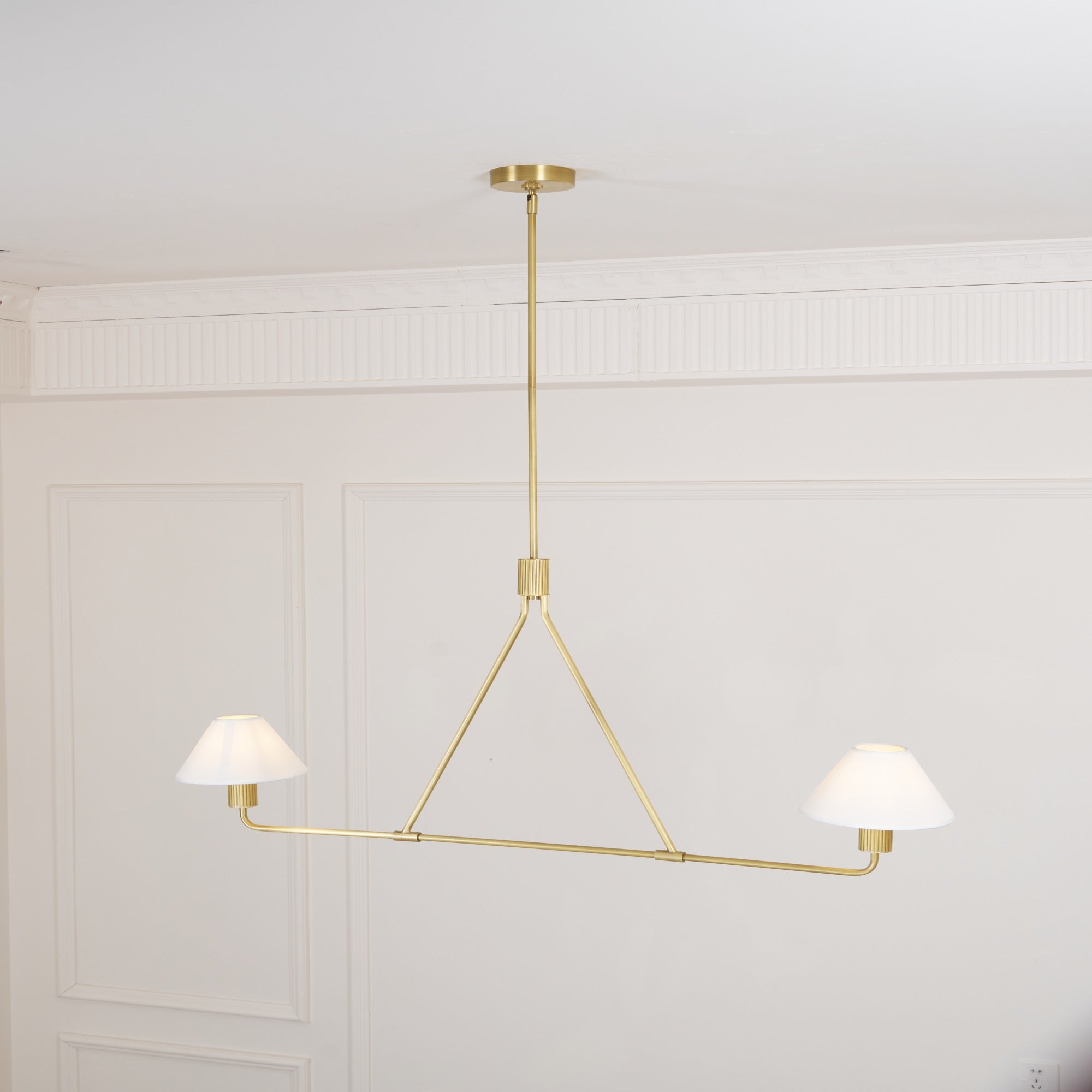 Ornuvyh Vintage Industrial Metal Fabric Chandelier